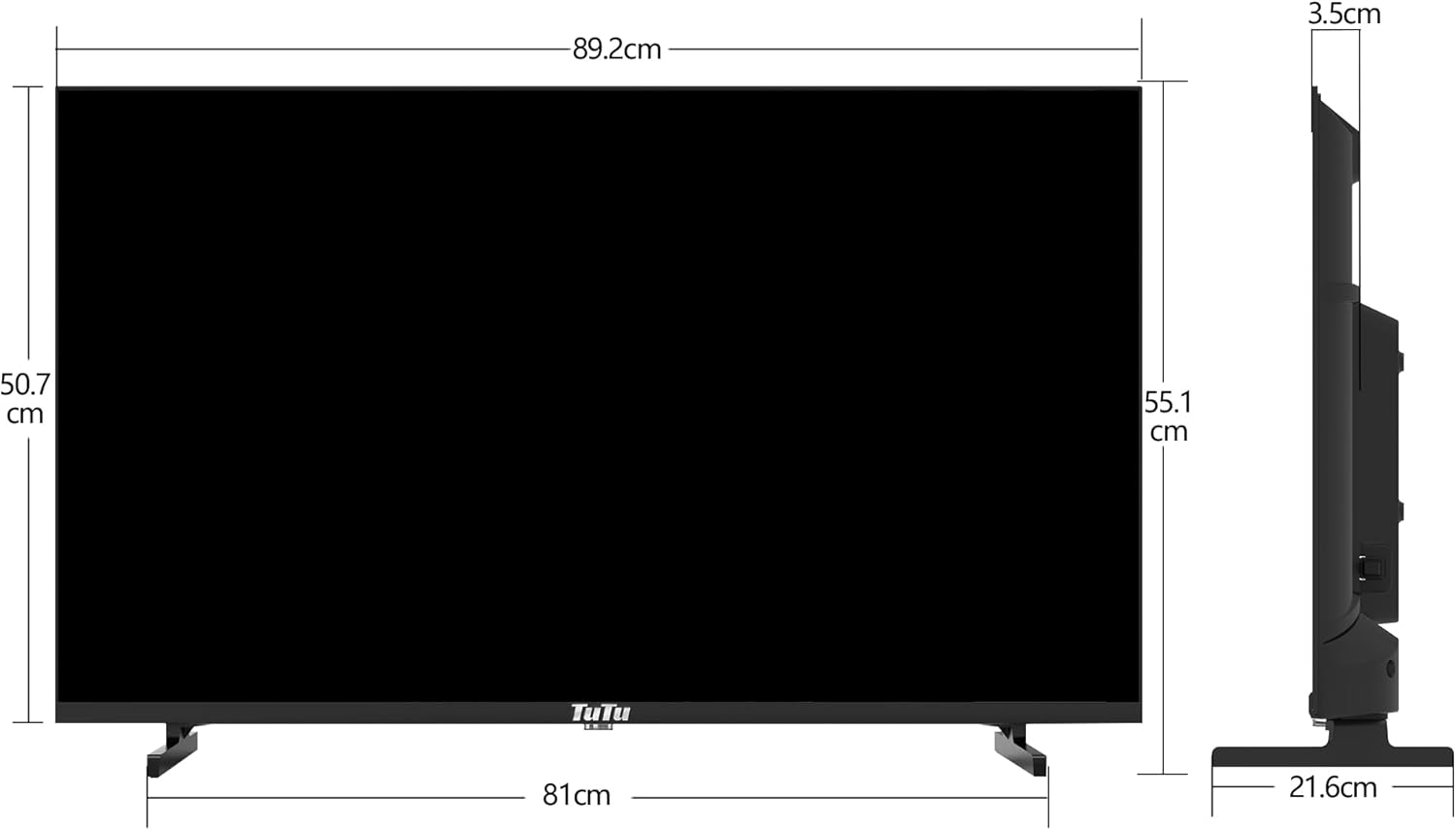 TuTu 32 inch (Non-Smart TV, 40 inch)