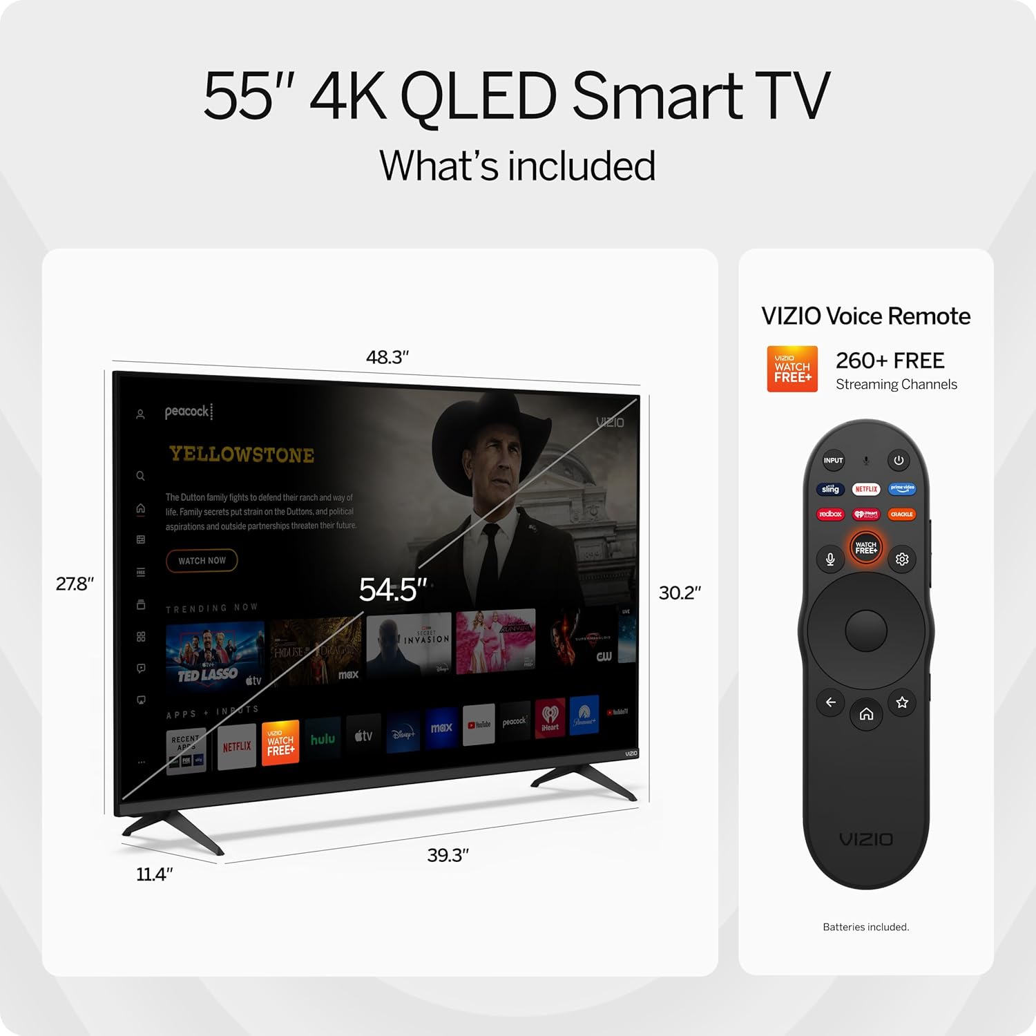 VIZIO M55Q6L4 55 inchesClass Quantum 4K QLED HDR Smart TV