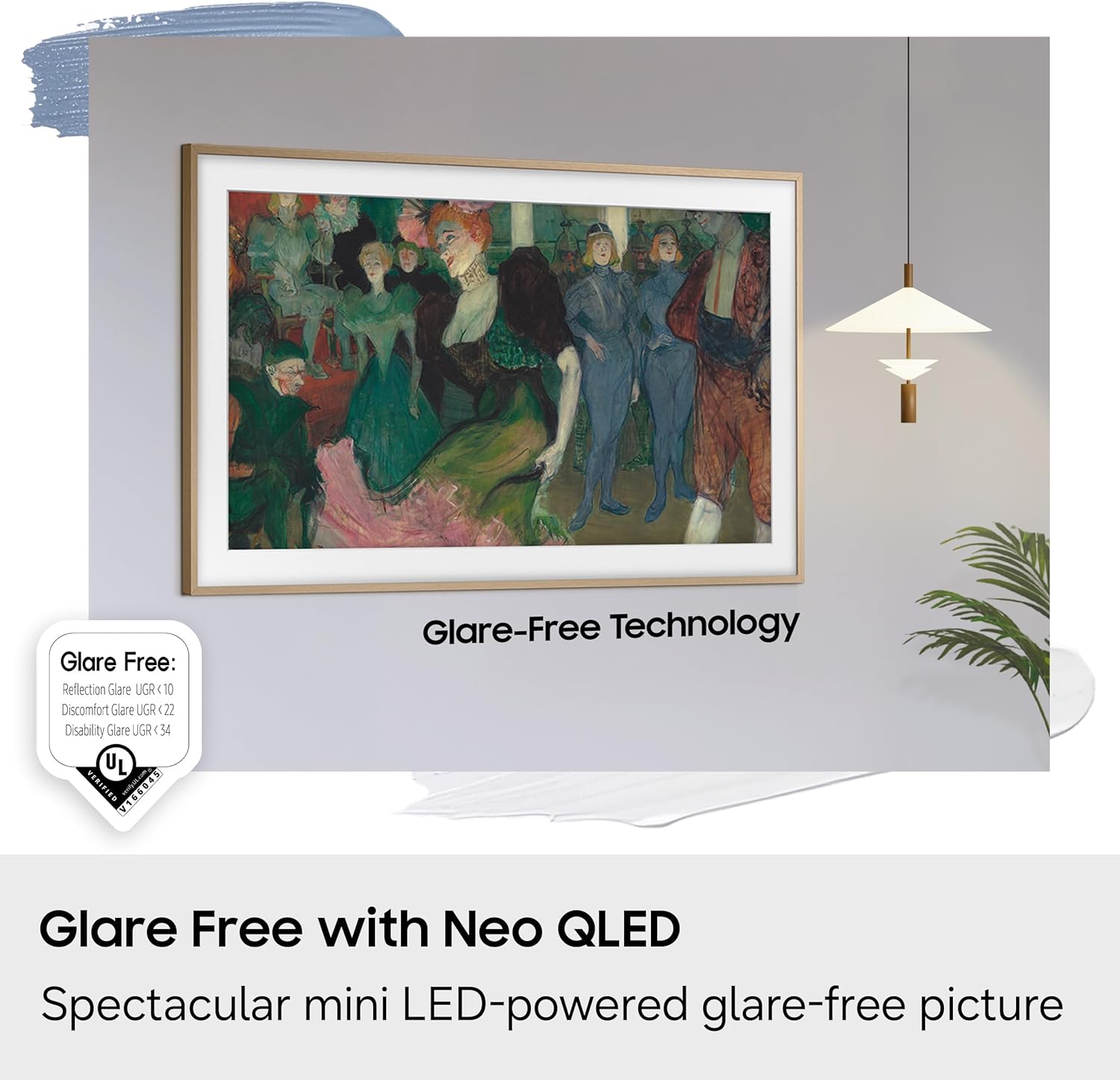Samsung 55” Class The Frame Pro Series, Neo QLED 4K, Samsung Vision AI Smart TV, Smart Tizen TV, 2026 (QN55LS03HWFXZA)