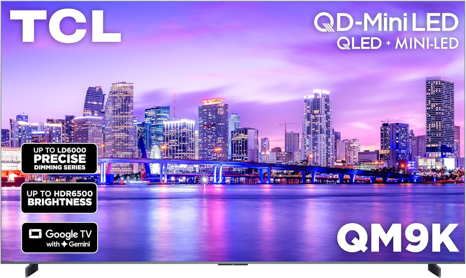 TCL 98 Inch Class QM9K Series| Mini LED QLED 4K| 98QM9K, Latest Model| 144HZ Peak Brightness & Contrast Dolby Vision| Up to LD6K Precise Dimming| AI Smart Google TV| Dolby Atmos Bang & Olufsen