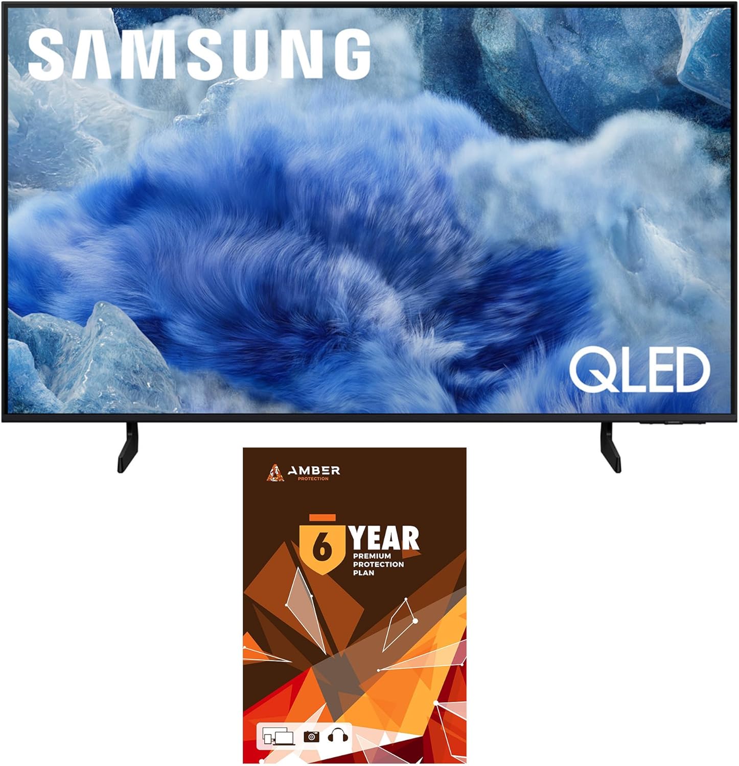 Samsung QN43Q8FAAFXZA 43 Inch Class QLED Q8F 4K Vision AI Smart TV with 2 Year Amber Protection Plan (2025)