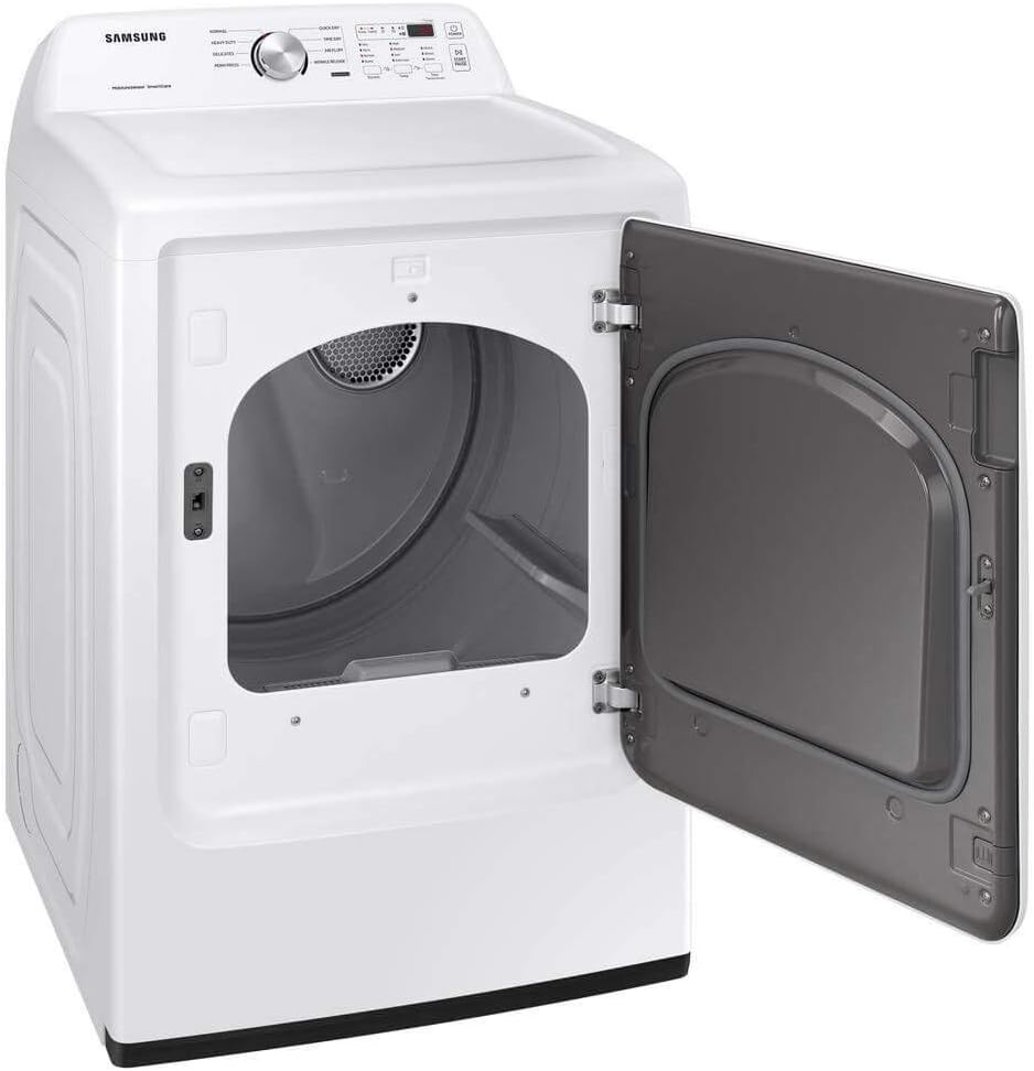 Samsung 7.2 cuft. Capacity Top Load Electric Dryer with Sensor Dry, White, DVE45T3200W/A3