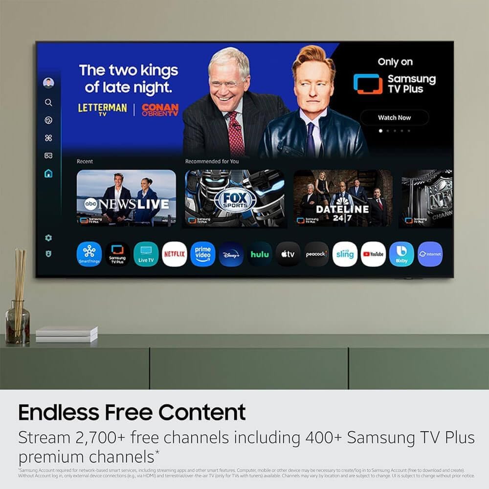 Samsung OLED S90F 4K Smart TV Bundle – Ultra Thin Design, HDR+, 144Hz Gaming, Alexa Built-in, AI Upscaling with AUX HDMI Cable, 2-Year Protection, Streaming Apps (65, Inches)