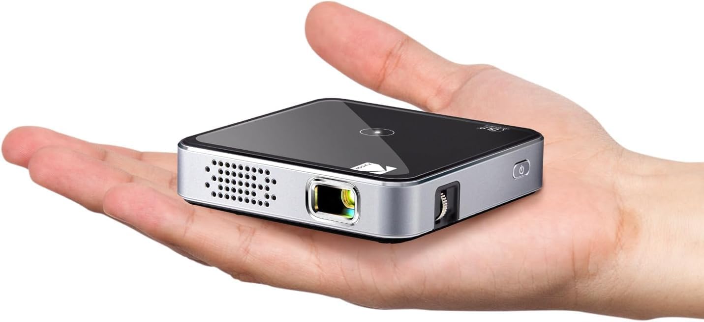 Kodak Ultra Mini Portable Projector -1080p HD support Black LED DLP Rechargeable Pico Projector - 100