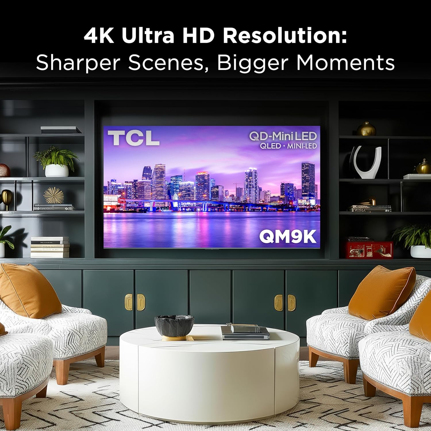 TCL 98 Inch Class QM9K Series| Mini LED QLED 4K| 98QM9K, Latest Model| 144HZ Peak Brightness & Contrast Dolby Vision| Up to LD6K Precise Dimming| AI Smart Google TV| Dolby Atmos Bang & Olufsen