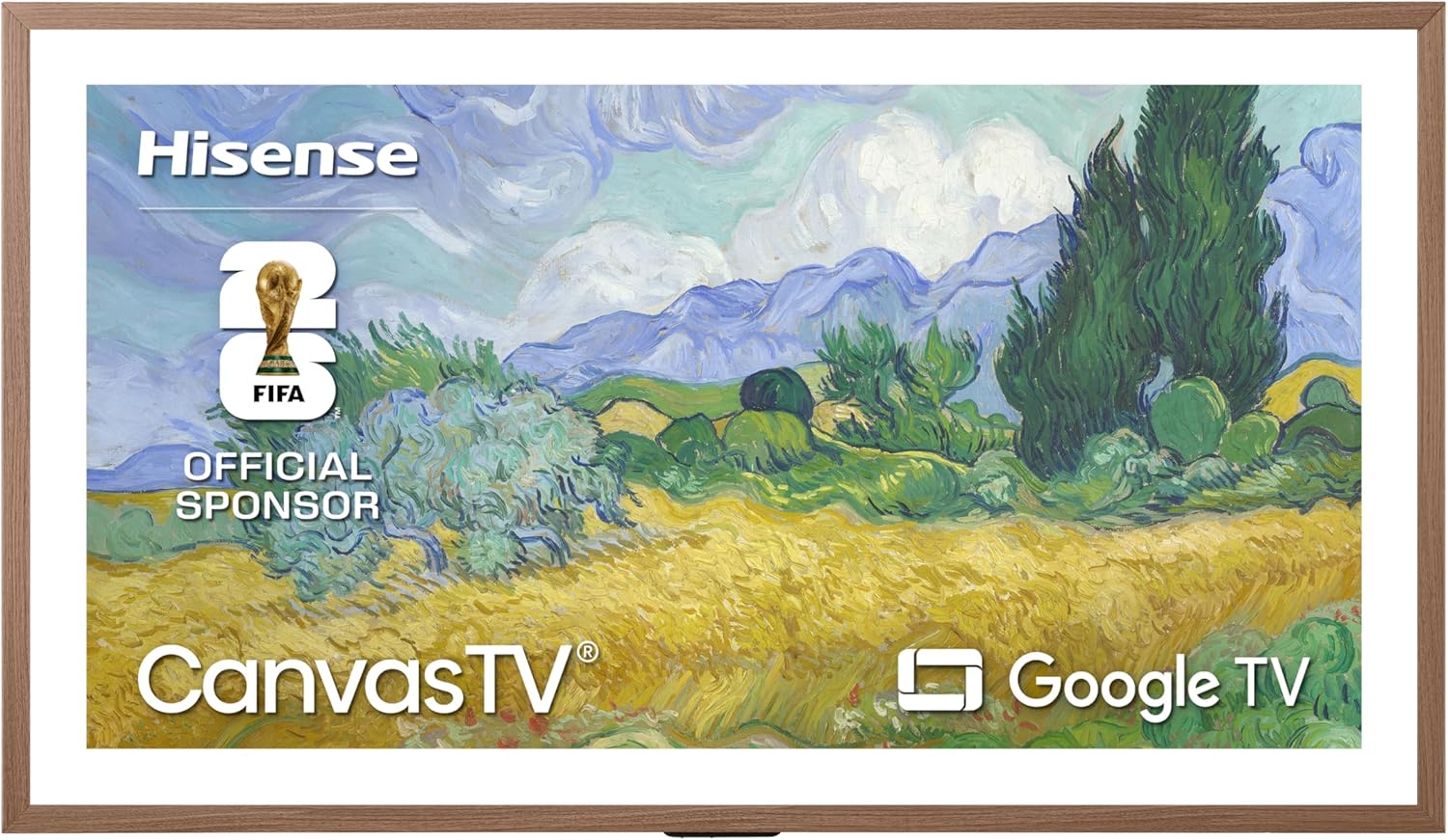 Hisense 55-Inch Class QLED 4K S7N CanvasTV Series Dolby Vision HDR Google Smart TV (55S7N) - 144Hz, Art Mode, Anti-Glare Panel, Hi-Matte Display, Frame & UltraSlim Wall Mount Included