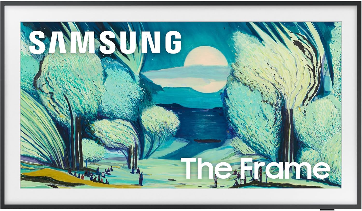 Samsung QN43LS03FAFXZA 43 Inch The Frame QLED 4K Art Mode Vision AI Smart TV with a VG-SCFA43WTB Customizable Bezel - Modern White (2025)
