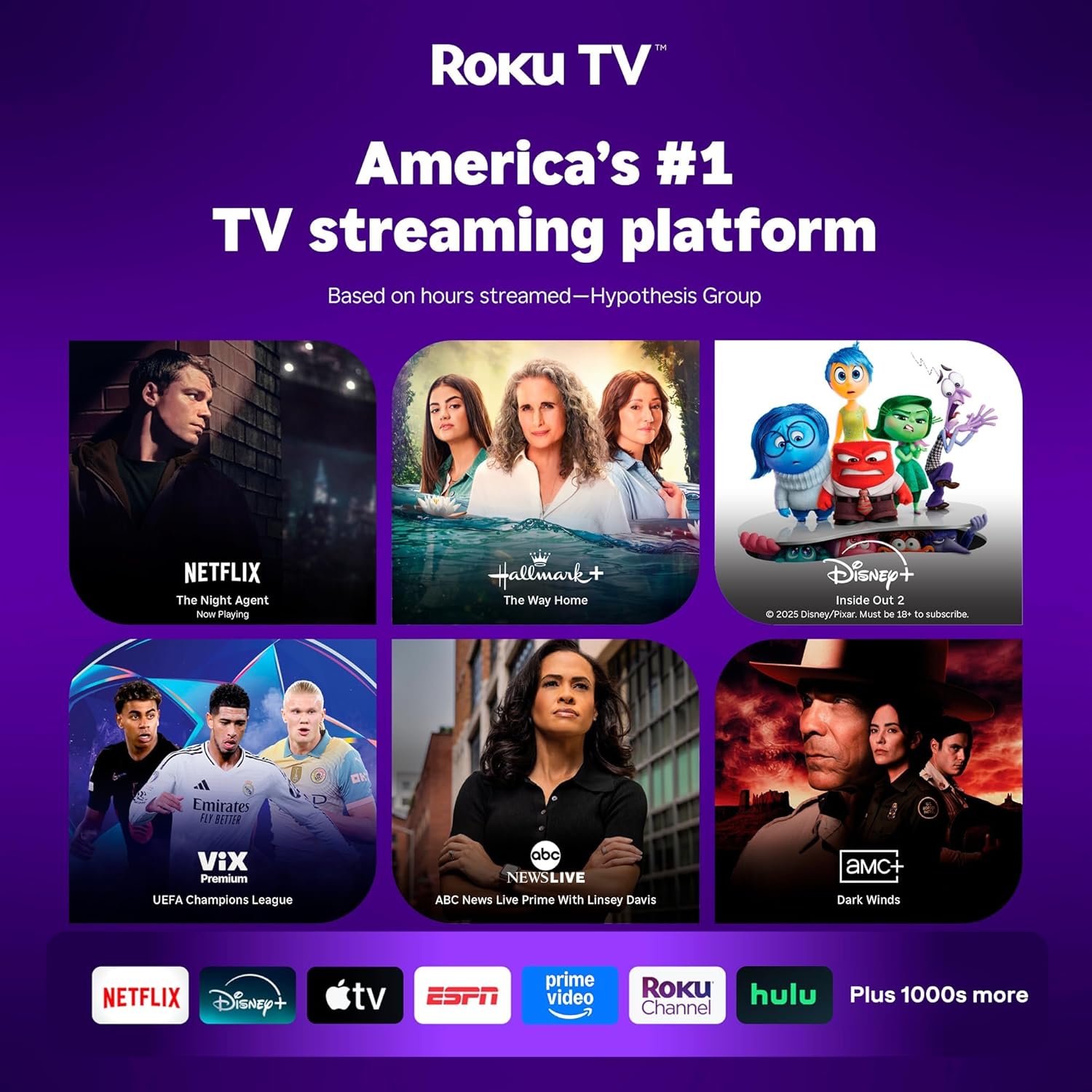 Aurzen Roku TV Smart Projector with Wifi and Bluetooth, Roku Streaming Experience Built-in, 1080P FHD, Dolby Audio, Auto Focus & Keystone, Zoom, Portable Outdoor Mini Projector, White