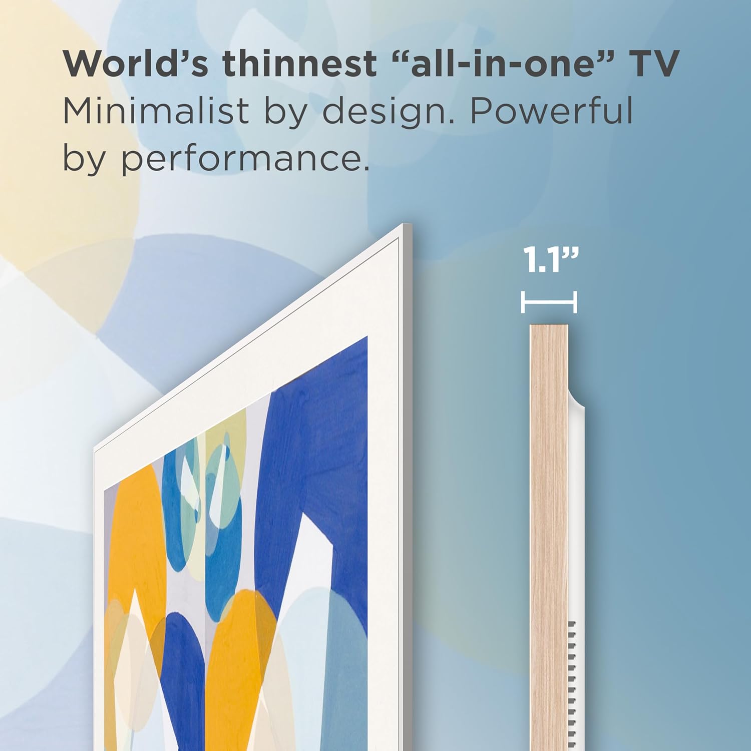 TCL 55 Inch Class NXTVISION Series Picture Frame Canvas Art TV| 55A300W, 2024 Model| QLED 4K HDR Smart Google TV| 120HZ Dolby Atmos Audio| Voice Remote Alexa Google Apple Streaming Television