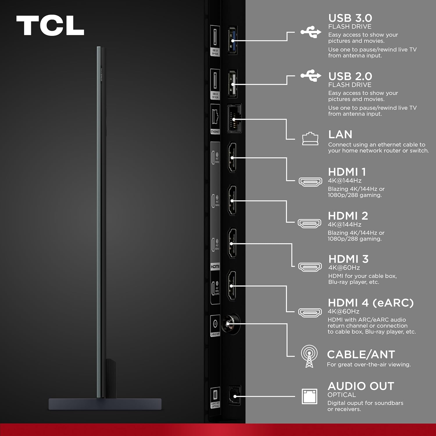 TCL 98 Inch Class QM9K Series| Mini LED QLED 4K| 98QM9K, Latest Model| 144HZ Peak Brightness & Contrast Dolby Vision| Up to LD6K Precise Dimming| AI Smart Google TV| Dolby Atmos Bang & Olufsen