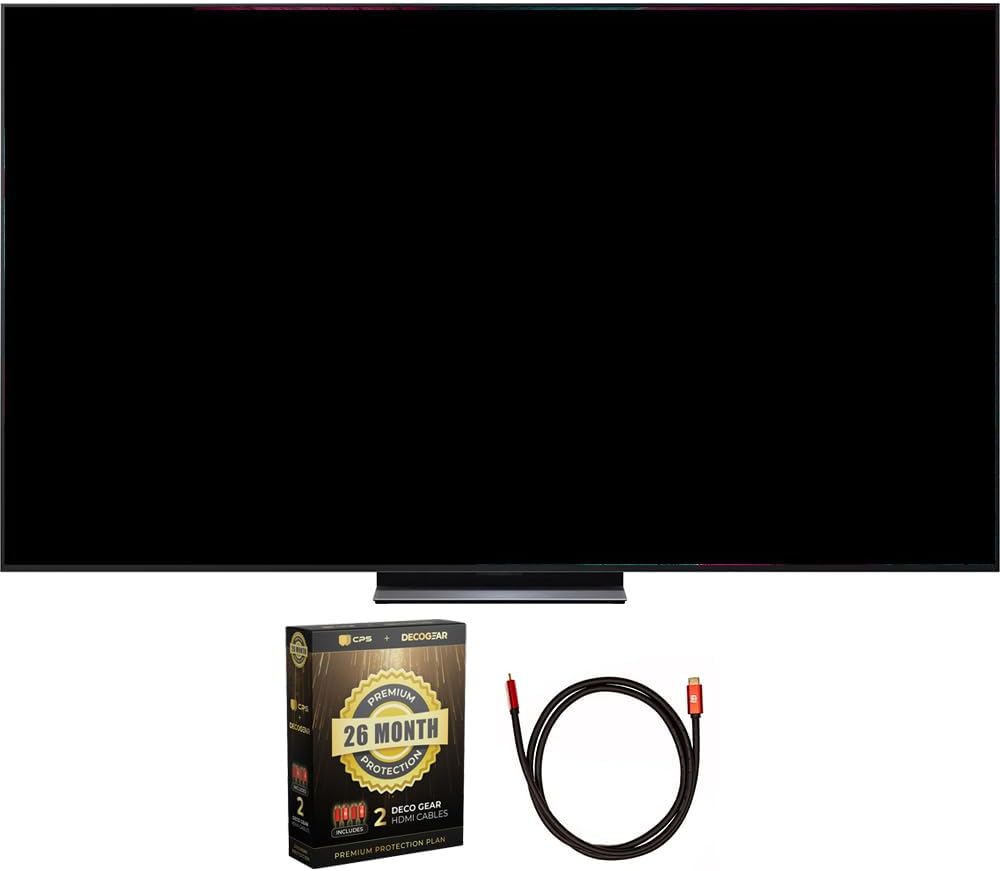 LG OLED48C5PUA 48 Inch Class C5 Series OLED evo 4K UHD Smart webOS TV 2025 (Renewed) Bundle with Deco Gear 6FT HDMI 2.0 Cable and CPS Exclusive 26 Month Protection Pack (BEACH-CPS-26M1500)