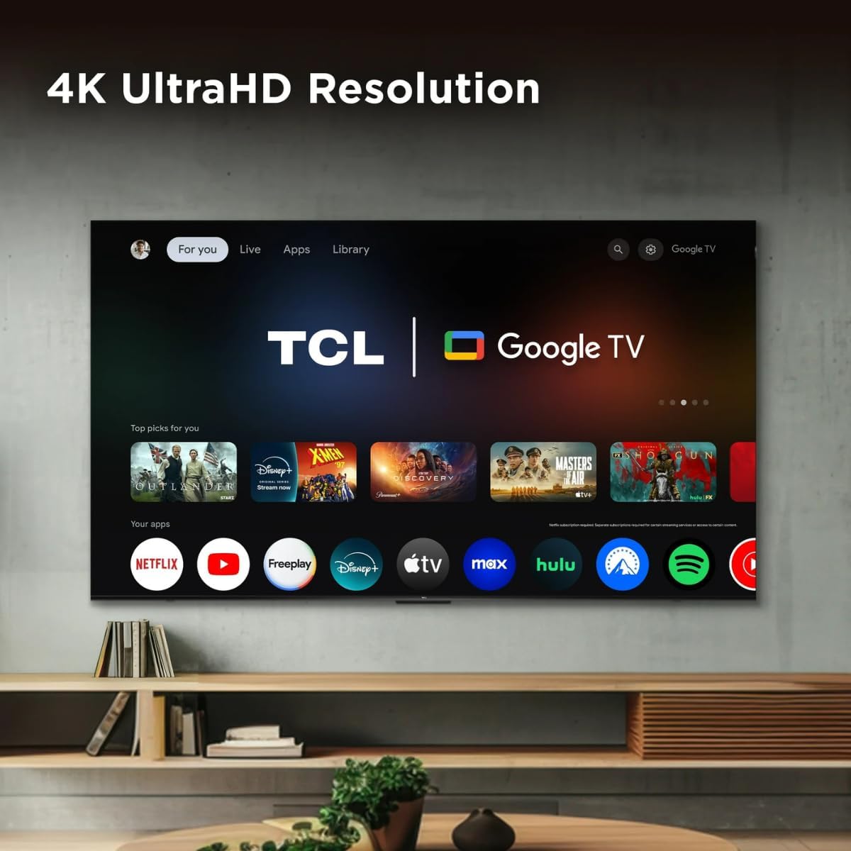 TCL Smart TV 55 inch 2025 55Q5K Google TV QLED 4K Google Assistant| Hands-Free Voice Control| Alexa| VisionHDR10+| AiPQ| Micro Dimming| NITS350| 60 Hz Panel (Renewed)
