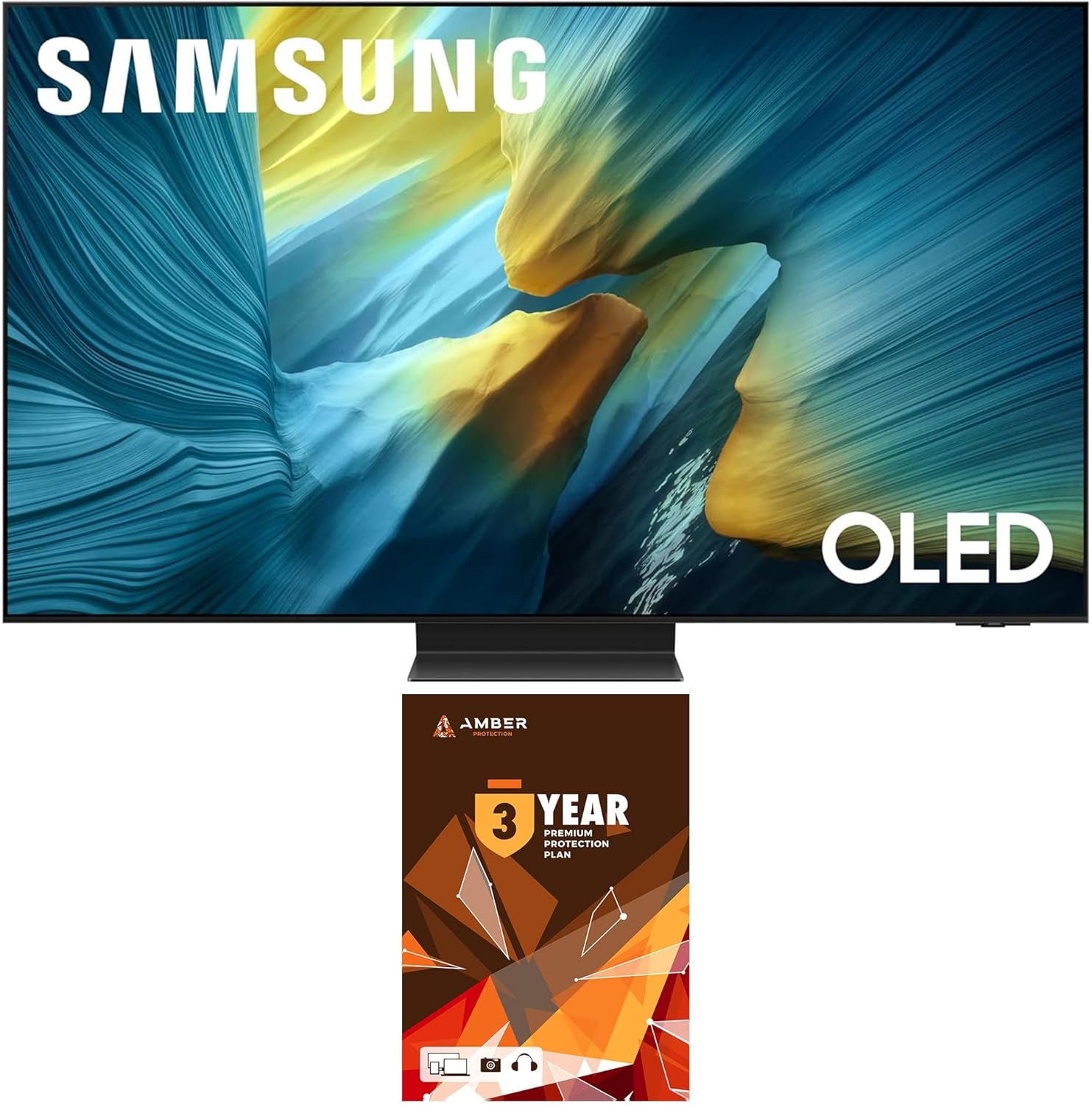 Samsung QN83S95FAEXZA 83 Inch OLED HDR Pro 4K Smart TV with Q-Symphony Pro and 6 Year Amber Protection Plan (2025)