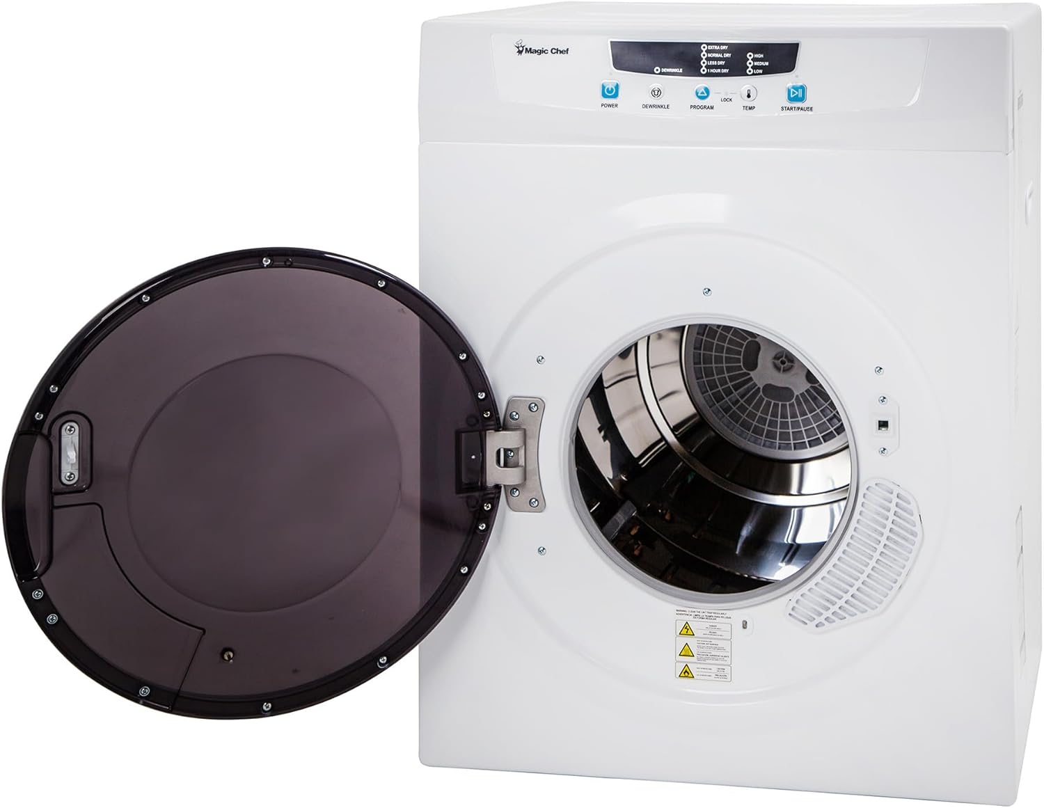 Compact 3.5 cuft. Electric Dryer in White