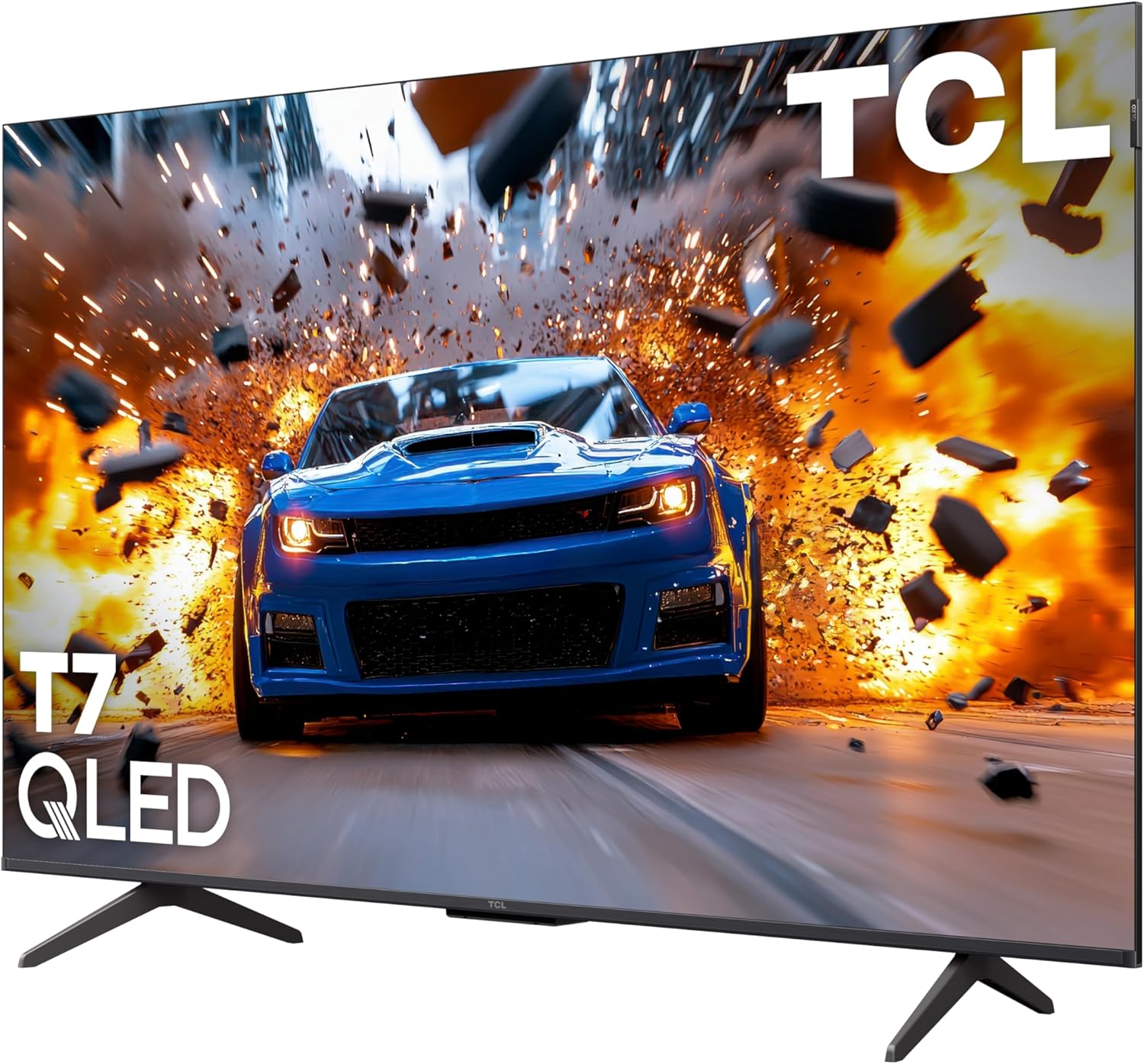 TCL 55 Inch Class T7 Series| 4K QLED HDR| 55T7, 2025 Model| 120HZ Refresh Rate High Brightness Smart Google TV Dolby Atmos Audio| Voice Remote Alexa Gaming Streaming Television
