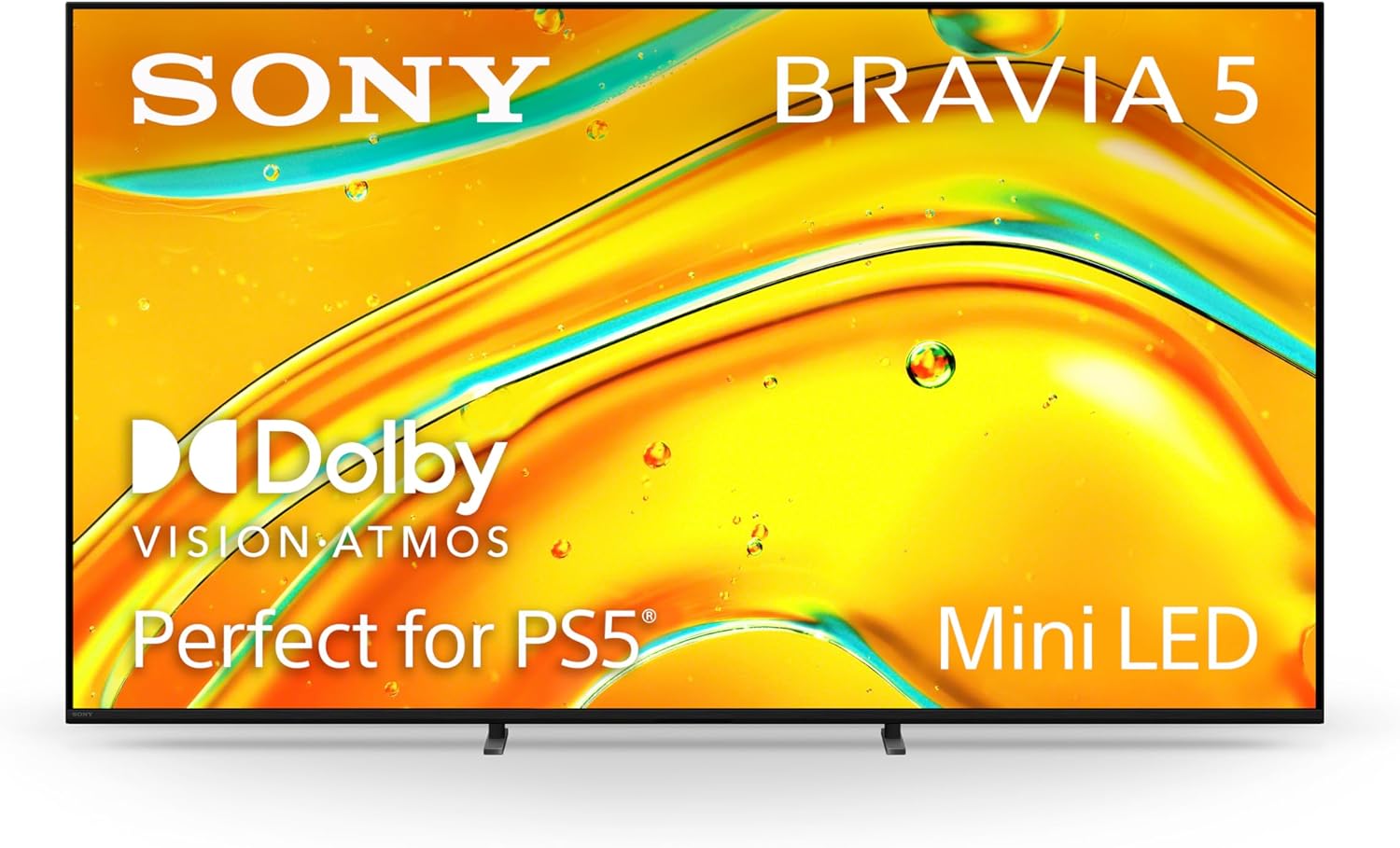 Sony BRAVIA 5 65 Inch TV, Mini LED, 4K Smart Google TV, XR Processor with AI Technology, 120hz Television with Dolby Vision/Atmos, Exclusive Features for PlayStation®5, K-65XR50