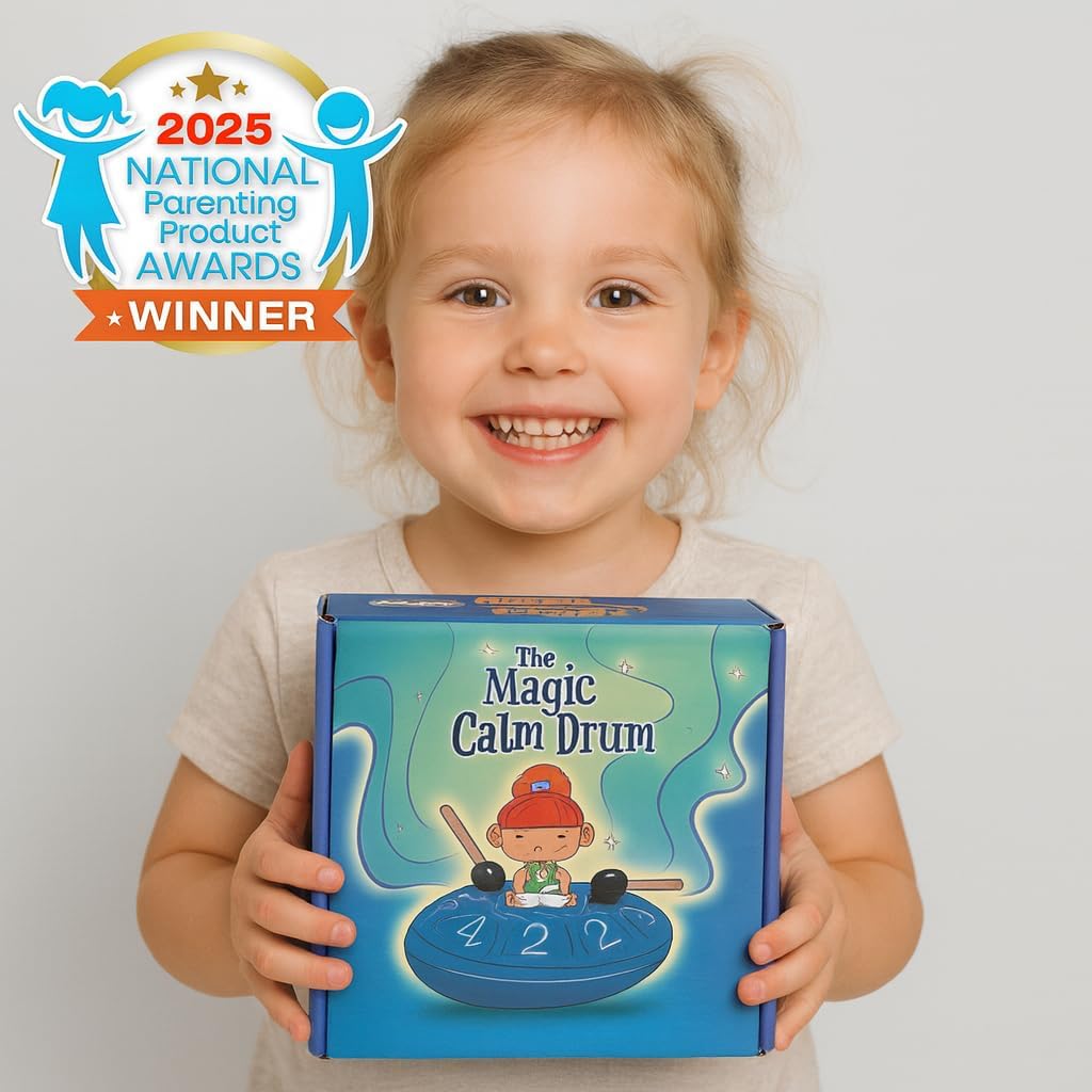 Steel Tongue Drum For Kids, Magic Calm Drum 6 Inch 8 Notes With Sing-A-Long Storybook And Songbook, Drums, Kids Music, Kids Musical Instruments, Anger Management Toys, Steel Drum Gift