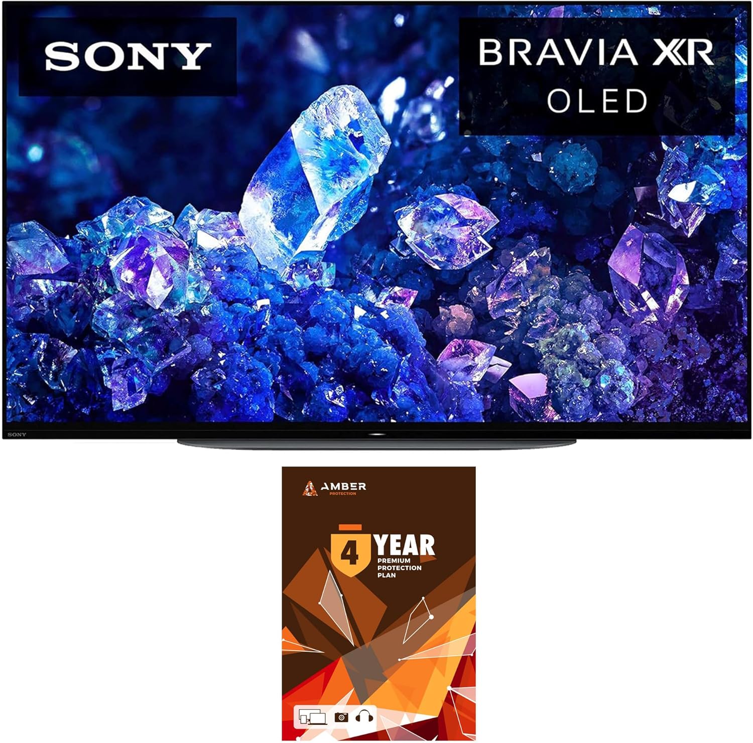 Sony XR48A90K 48 Inch 4K Bravia XR OLED High Definition Resolution Smart TV with 2 Year Amber Protection Plan (2022)