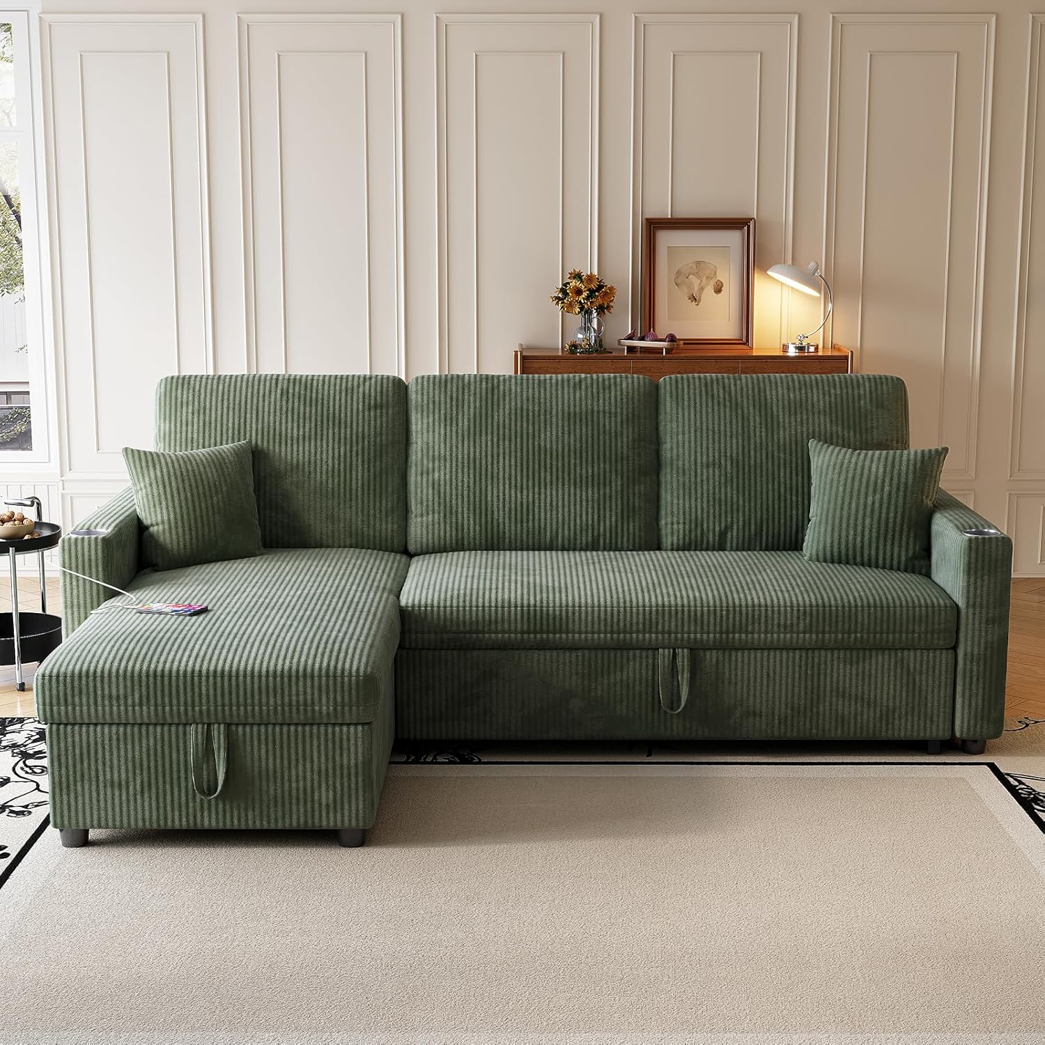 Sleeper Sectional Sofa, 83
