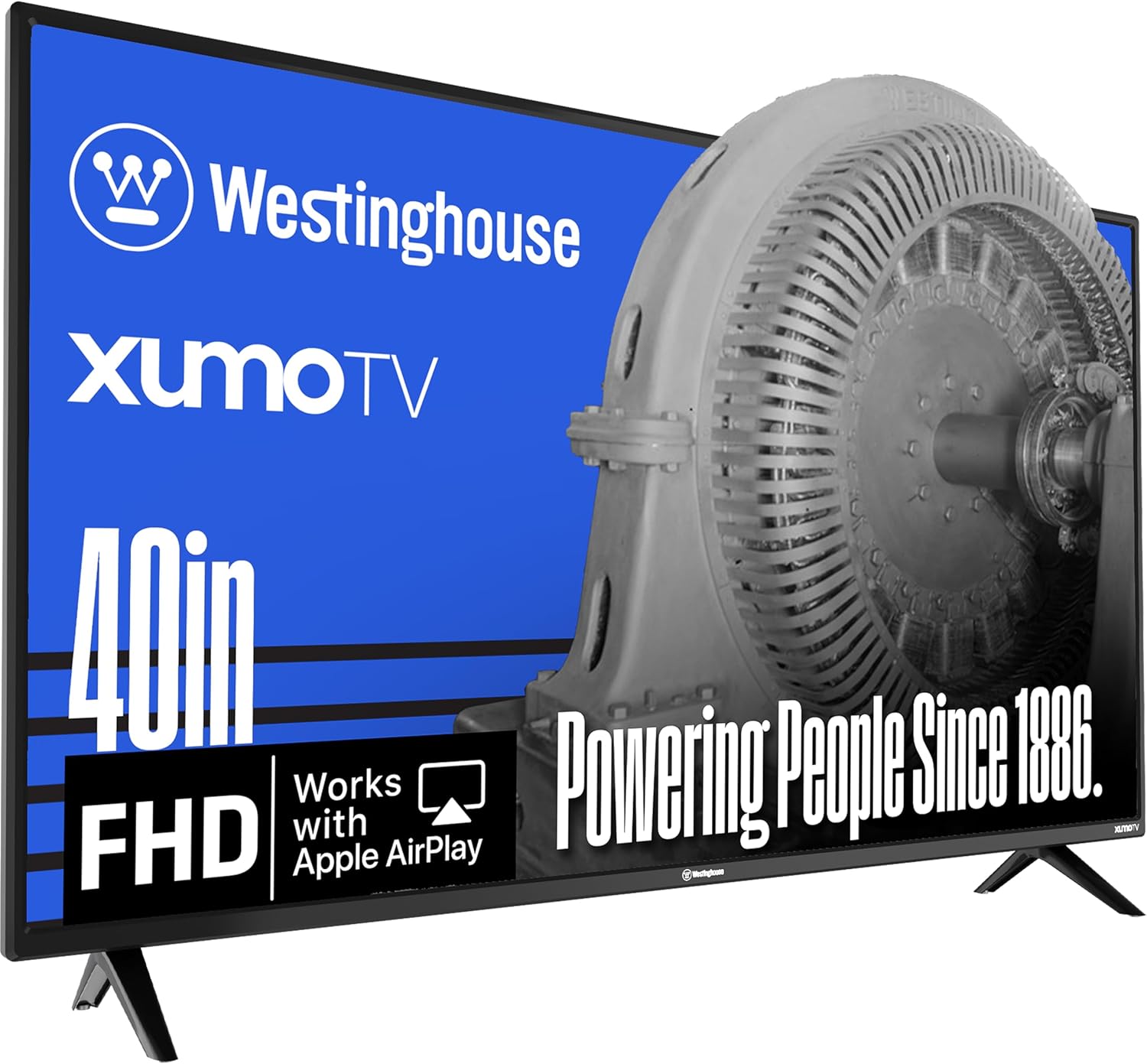 Westinghouse 40-inch Smart TV, FHD 1080P Xumo TV with Voice Remote, Flat Screen Television with Dolby Atmos, Bluetooth, Apple AirPlay, Wi-Fi & Mobile Connectivity