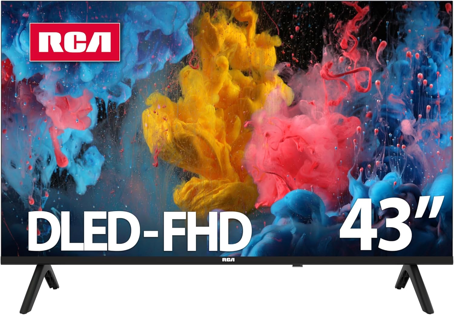 RCA 43-Inch FHD Smart Android TV, Frameless LED Display with HDR10, Wi-Fi and Bluetooth, Built-in Google Assistant, Compatible with Alexa