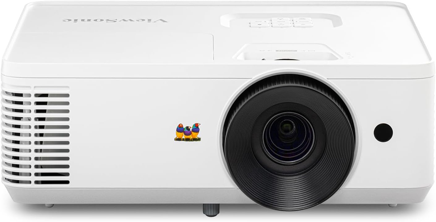 ViewSonic PA503HD 4000 Lumens 1080p Projector, Full HD High Brightness for Home Theater and Living Rooms, 1.1x Optical Zoom, Auto Keystone, Dual HDMI, and USB Inputs