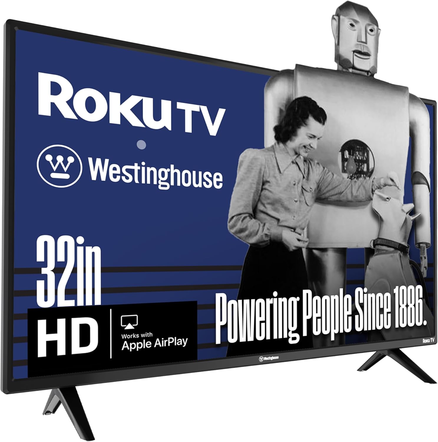 Westinghouse Roku TV - 24 Inch Smart TV, HD Television with Wi-Fi Connectivity and Mobile App, Flat Screen, Bluetooth, Compatible with Apple AirPlay, Alexa and Google Assistant