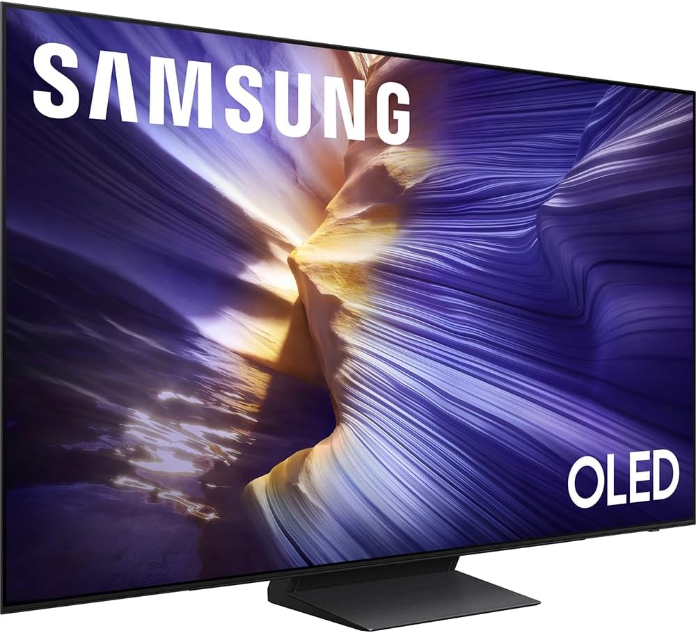 Samsung 55 inch OLED 4K S90F Smart TV (2025) Vision AI, OLED HDR+, AI Motion Enhancer Pro Bundle with CPS Exclusive 1-Year Protection & Deco Gear Complete Home Theater Beginner's Guidebook