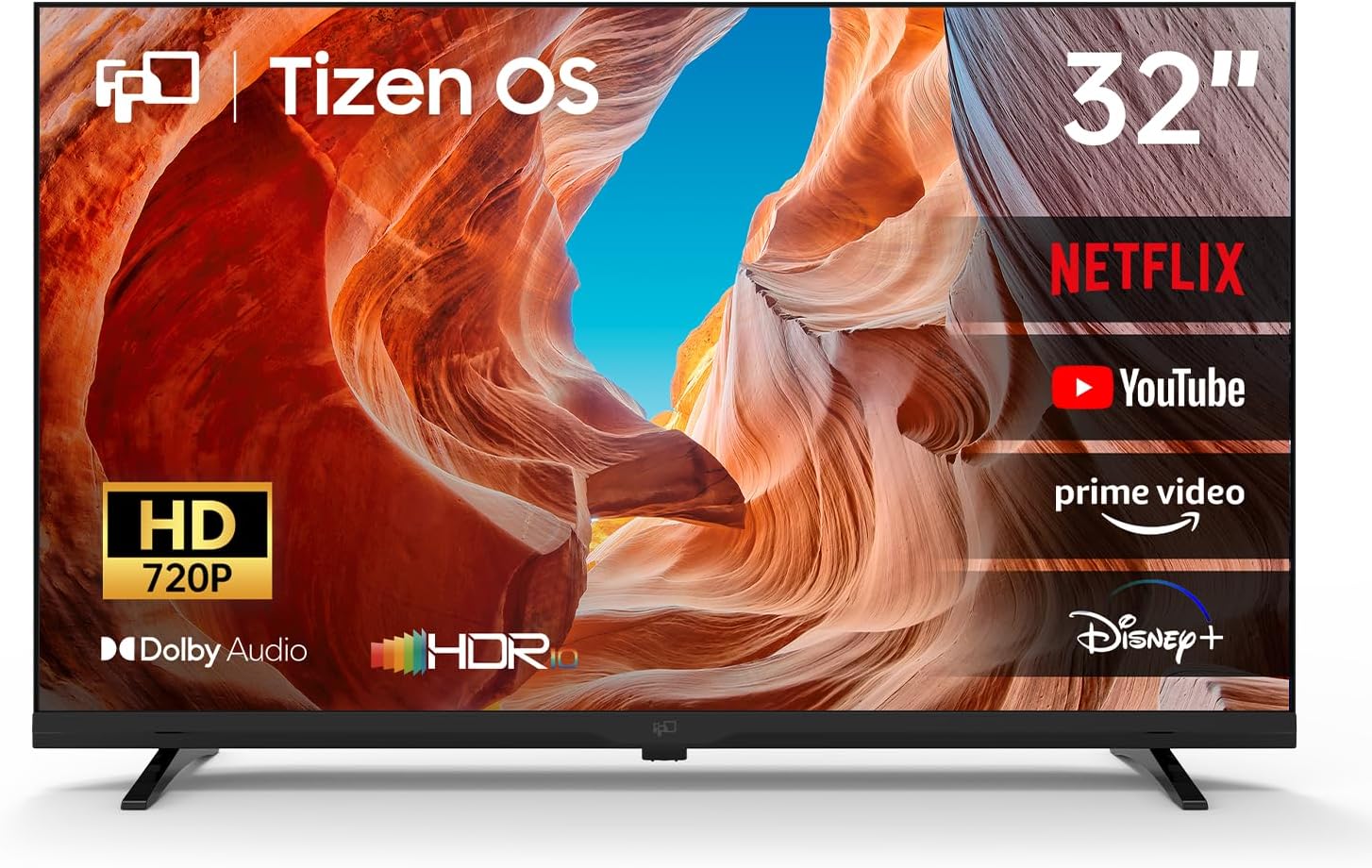 FPD 32-inch Smart TV Google TV HD 720p with Google Play and Google Cast Built-in, HDR 10, Dolby Audio, Voice Remote, Stream Live TV (Palette-Series, CG32-P3, 2024 Model)
