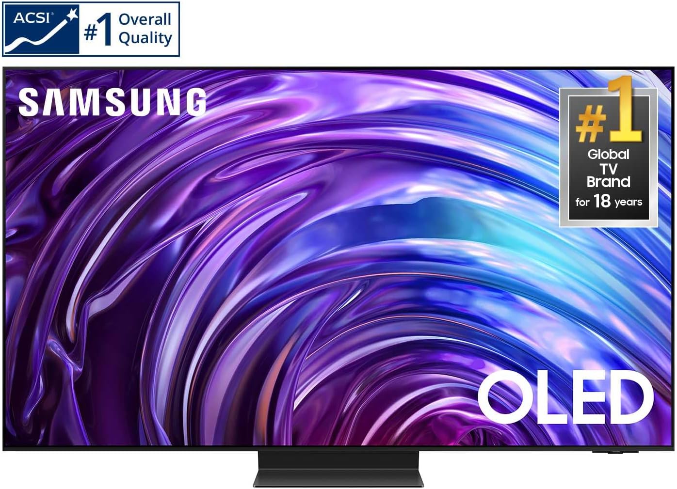 Samsung 77-Inch Class OLED 4K S95DD Series HDR Pro Smart TV with Dolby Atmos, Object Tracking Sound+, Motion Xcelerator, Real Depth Enhancer, 4K AI Upscaling, Alexa Built-in (QN77S95DD, 2024 Model)