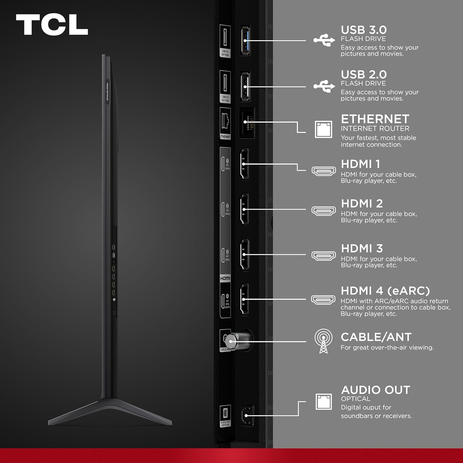 TCL 55 Inch Class QM64L Series| Mini LED QLED 4K HDR| 55QM64L, 2026 Model| 120HZ-144HZ High Brightness Smart Fire TV Dolby Atmos Onkyo Audio| Voice Remote with Alexa+ Gaming Streaming Television