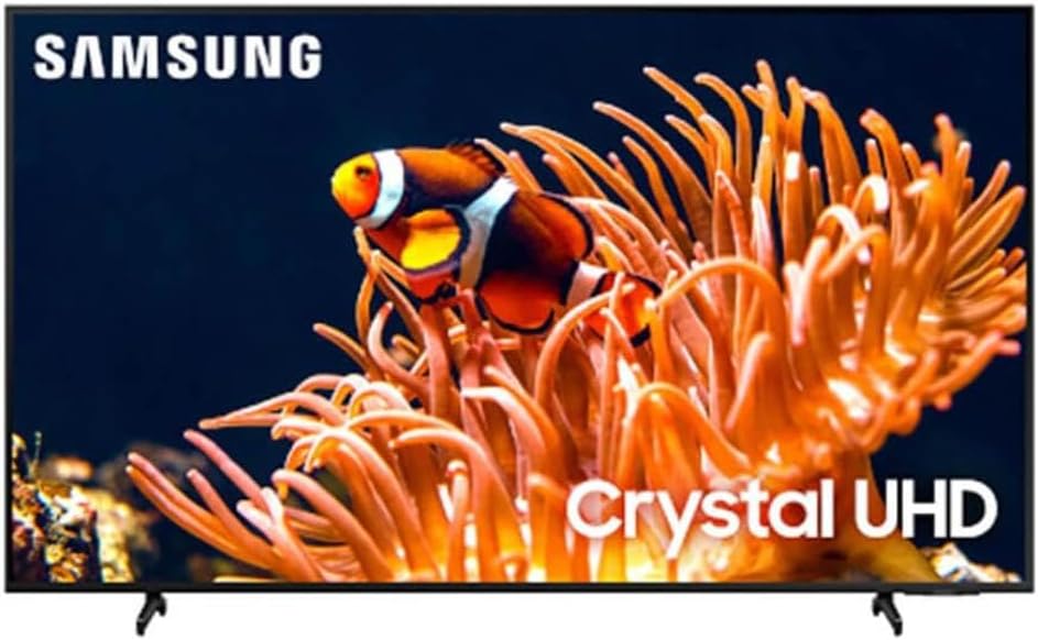 Samsung 65-Inch Class 4K Crystal UHD DU8000 Series HDR Smart TV with Object Tracking Sound Lite, Motion Xcelerator, Ultra Slim Design, Gaming Hub, Alexa Built-in (UN65DU8000, 2024 Model)