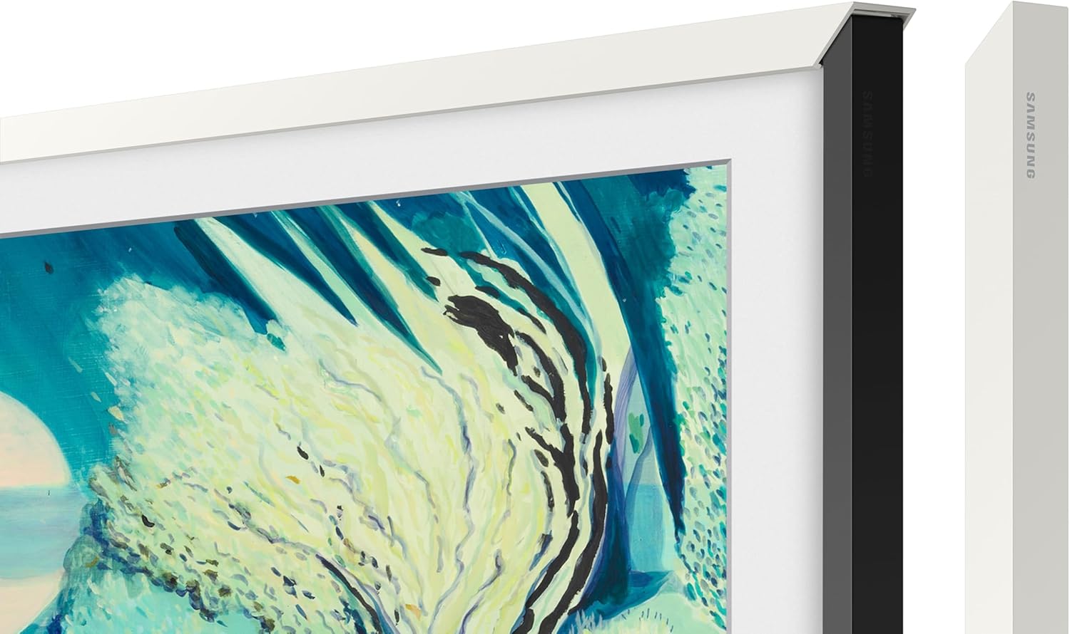 SAMSUNG 55-Inch Class QLED 4K LS03D The Frame Series Quantum HDR Smart TV with Dolby Atmos, Art Mode, Anti-Reflection, Customizable Frame, Slim Fit Wall Mount with Alexa Built-in (QN55LS03D, 2024 Model)
