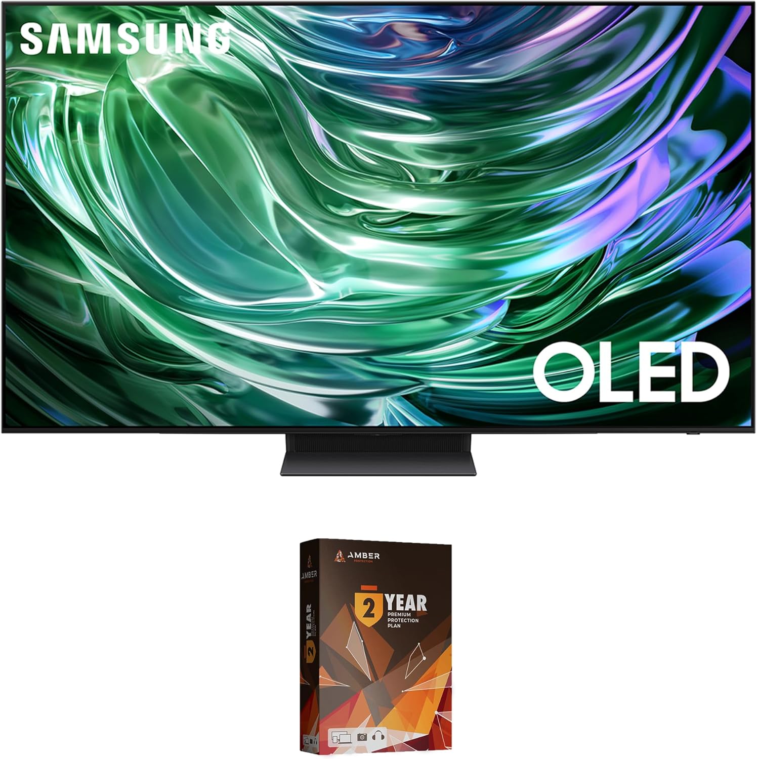 Samsung QN65S90DAFXZA 65 Inch 4K OLED Smart TV with Dolby Atmos and 3 Year Amber Protection Plan (2024)