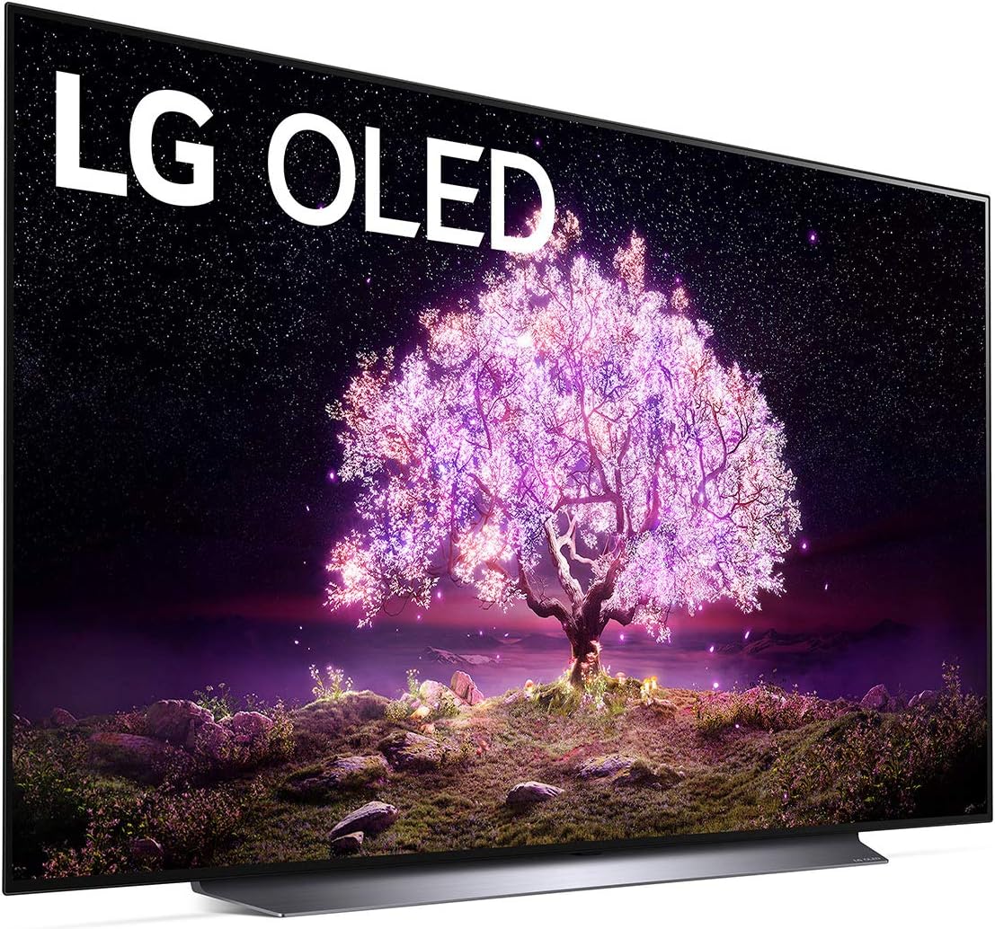 LG OLED C1 Series 55” Alexa Built-in 4k Smart TV (3840 x 2160), 120Hz Refresh Rate, AI-Powered 4K, Dolby Cinema, WiSA Ready, Gaming Mode (OLED55C1PUB, 2021)