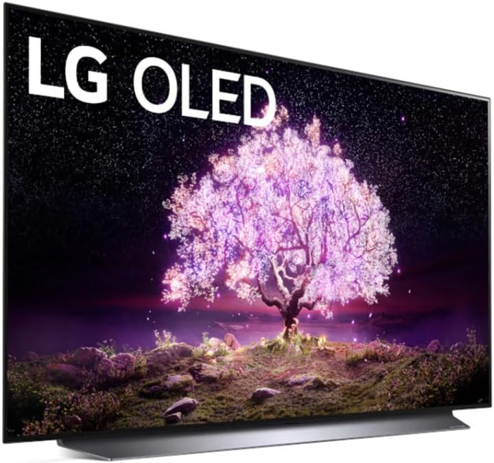 LG OLED C1 Series 48” Alexa Built-in 4k Smart TV (3840 x 2160), 120Hz Refresh Rate, AI-Powered 4K, Dolby Cinema, WiSA Ready, Gaming Mode (OLED48C1PUB, 2021)
