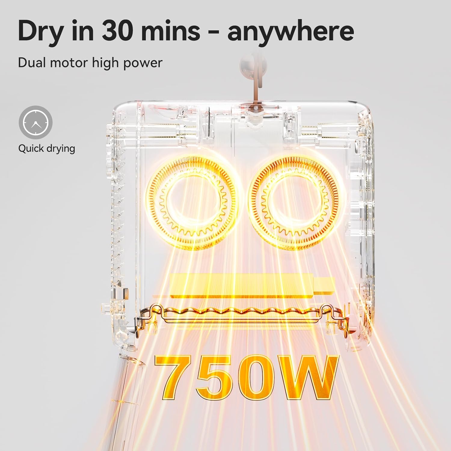 Portable Clothes Dryers for Laundry Apartments, No-Installation Faster Mini Dryer for Clothes, Compact Electric Clothes Dryer Machine for Apartment, RV, Travel, Home Use