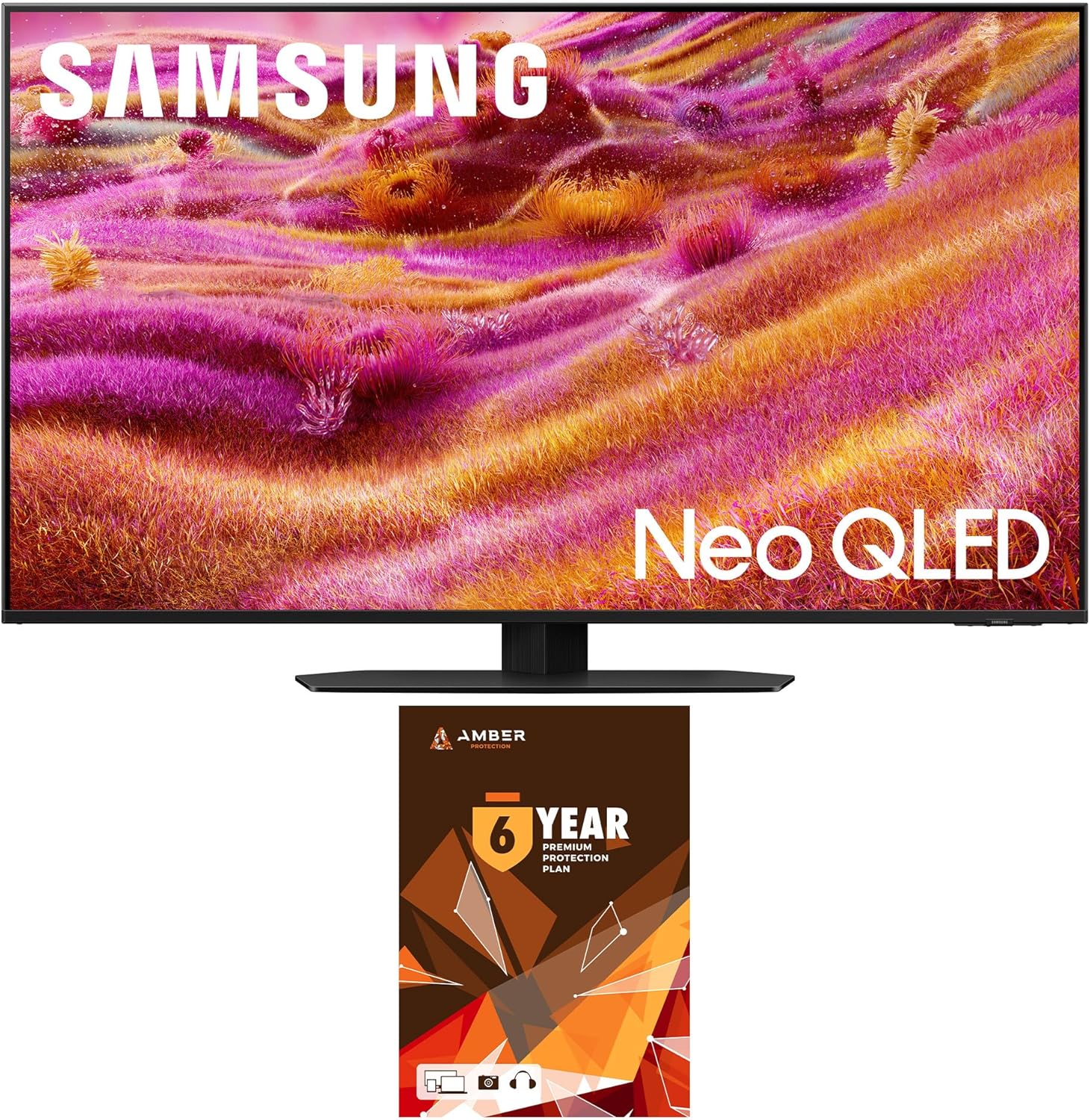 Samsung QN98QN90DAFXZA 98 Inch Neo QLED TV with 4K AI Upscaling and a 2-Year Amber Protection Plan (2024)