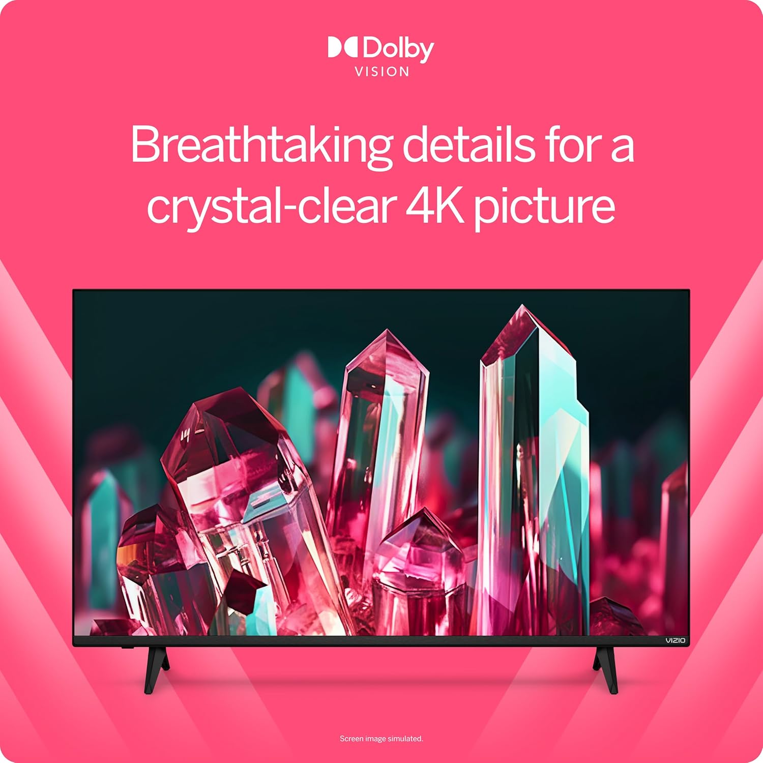 VIZIO 55-inch V-Series 4K LED HDR Smart TV with Dolby Vision, WiFi 6E, Bluetooth Headphone Capable, Gaming Engine & Alexa Compatibility, V555M-K01, 2023 Model
