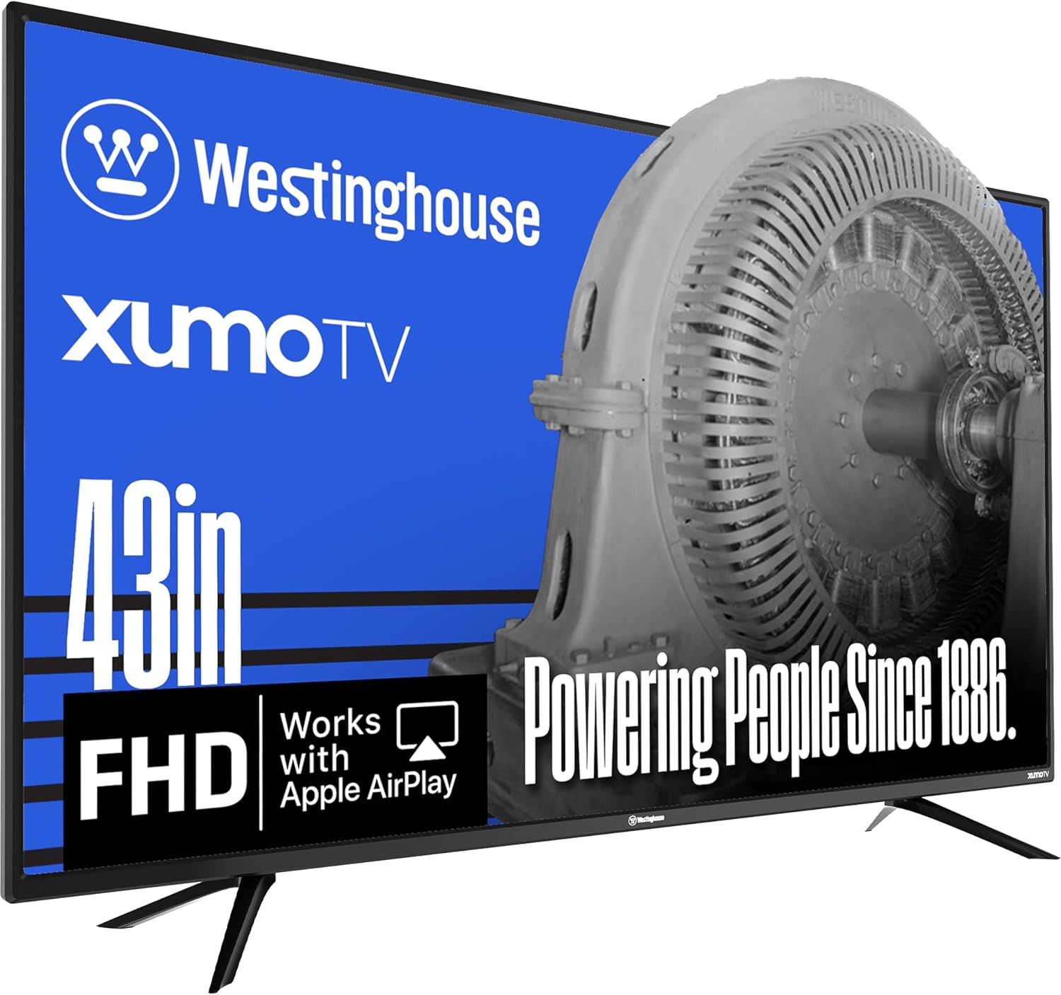 Westinghouse 40-inch Smart TV, FHD 1080P Xumo TV with Voice Remote, Flat Screen Television with Dolby Atmos, Bluetooth, Apple AirPlay, Wi-Fi & Mobile Connectivity