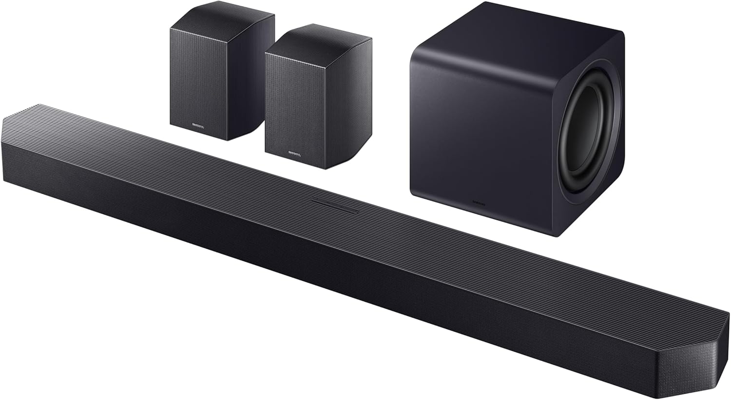 Samsung QN65S90FAFXZA 65 Inch 4K OLED Smart TV with a HW-Q990F Q Series Soundbar 11.1.4 Ch Subwoofer with Rear Speakers (2025)