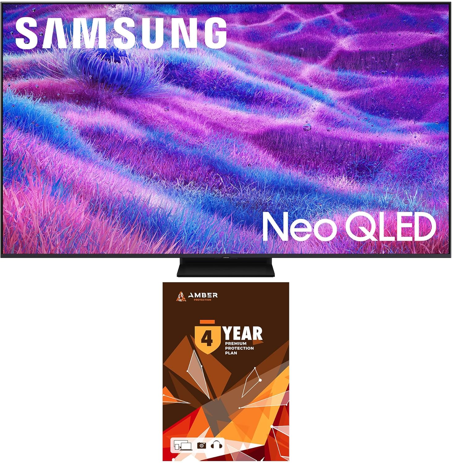 Samsung QN85QN80FAFXZA 85 Inch Neo QLED QN80F Series Supreme UHD 4K TV with 2 Year Amber Protection Plan (2025)