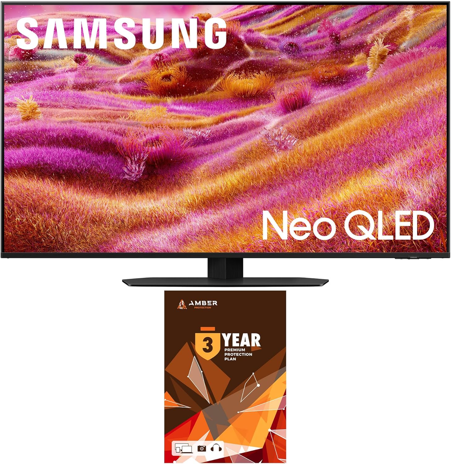 Samsung QN98QN90DAFXZA 98 Inch Neo QLED TV with 4K AI Upscaling and a 2-Year Amber Protection Plan (2024)