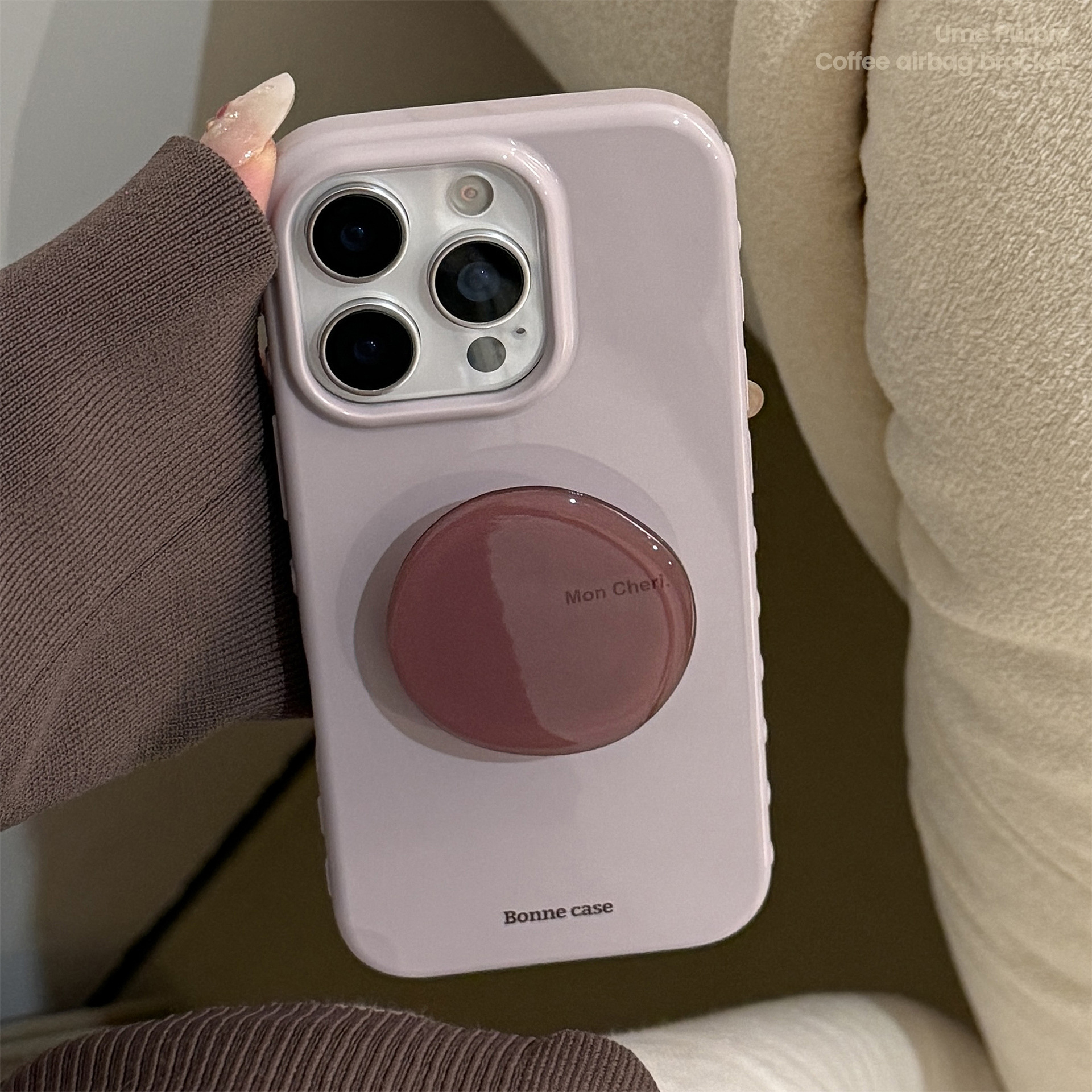 Amethyst bracket Apple 17 mobile phone case iphone17promax