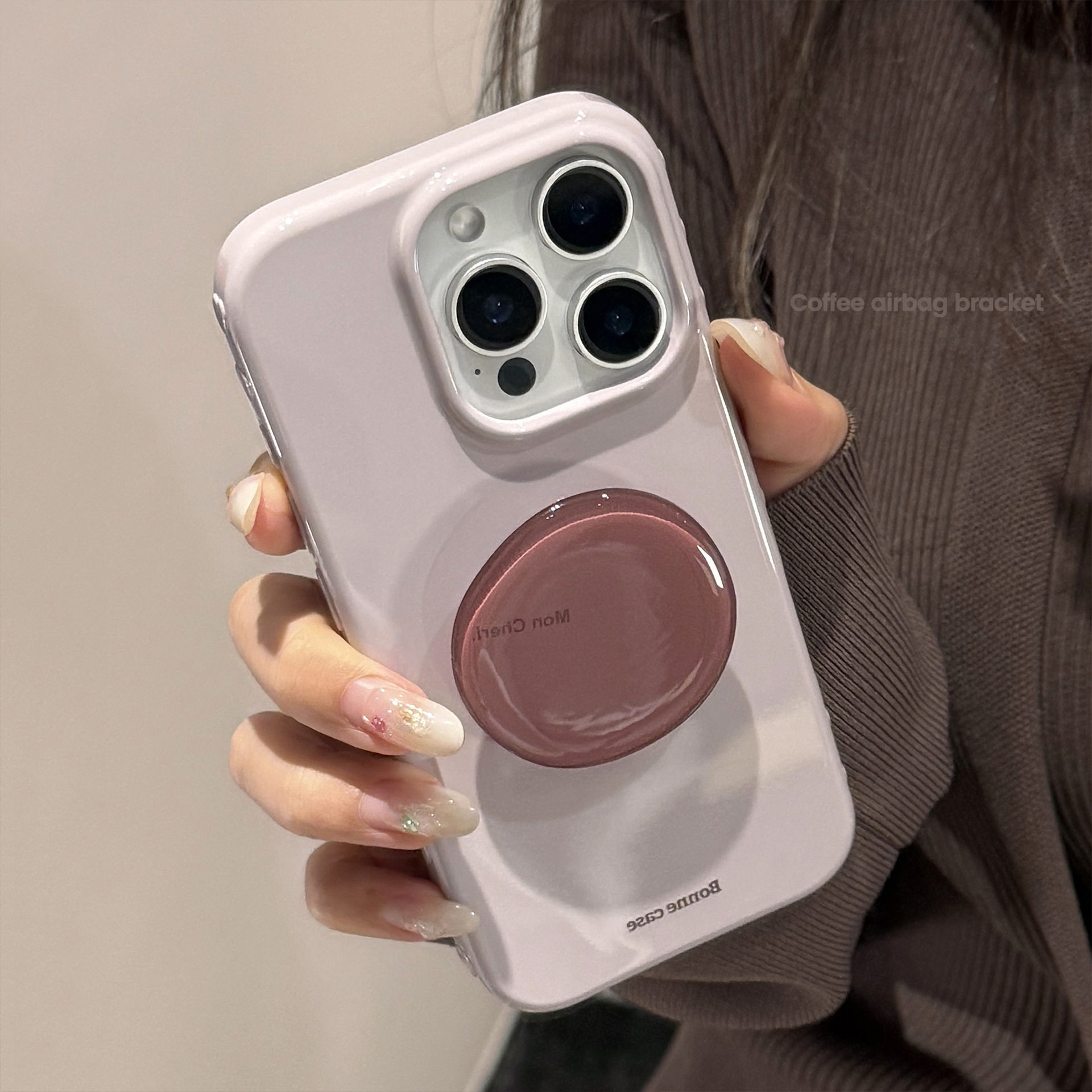Amethyst bracket Apple 17 mobile phone case iphone17promax