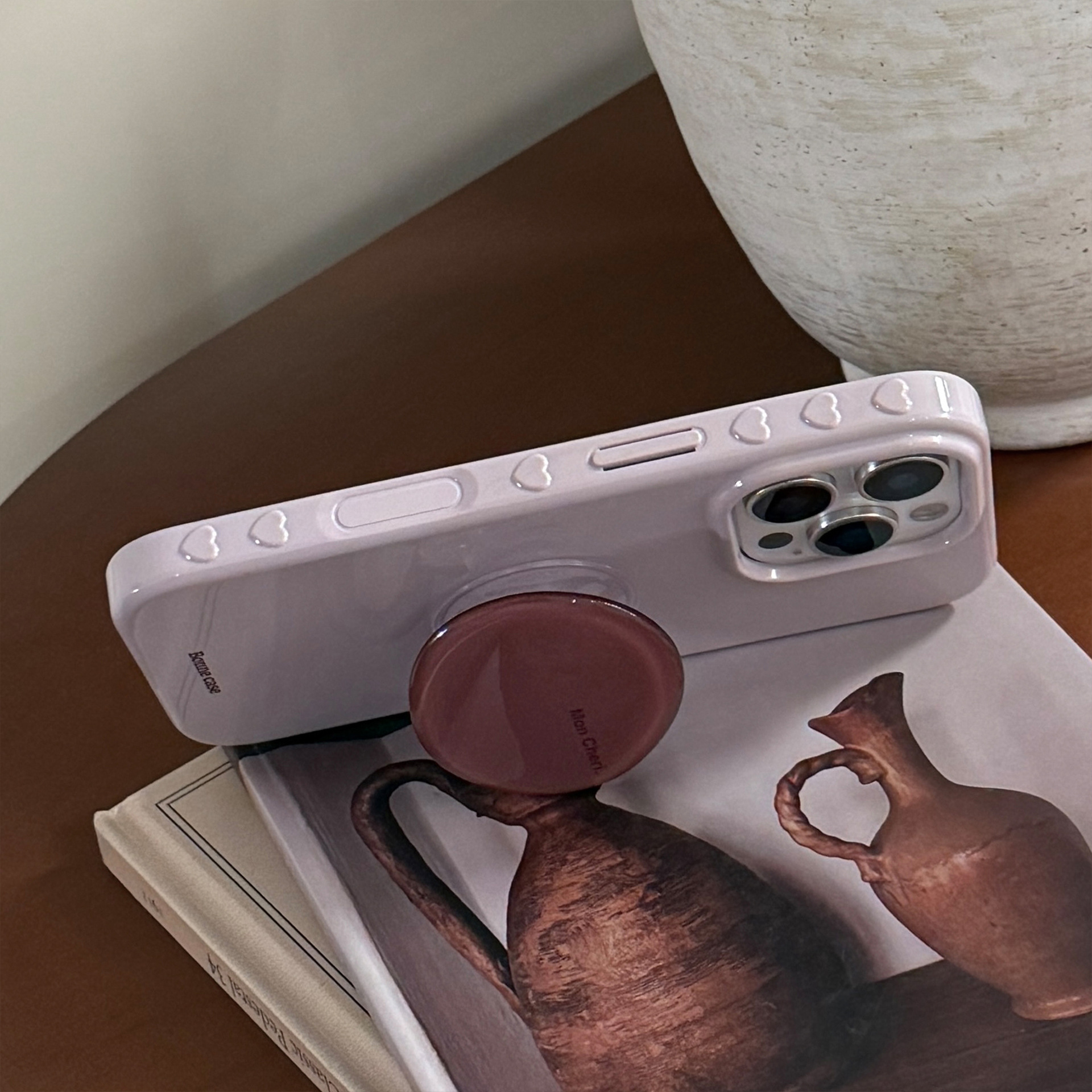 Amethyst bracket Apple 17 mobile phone case iphone17promax