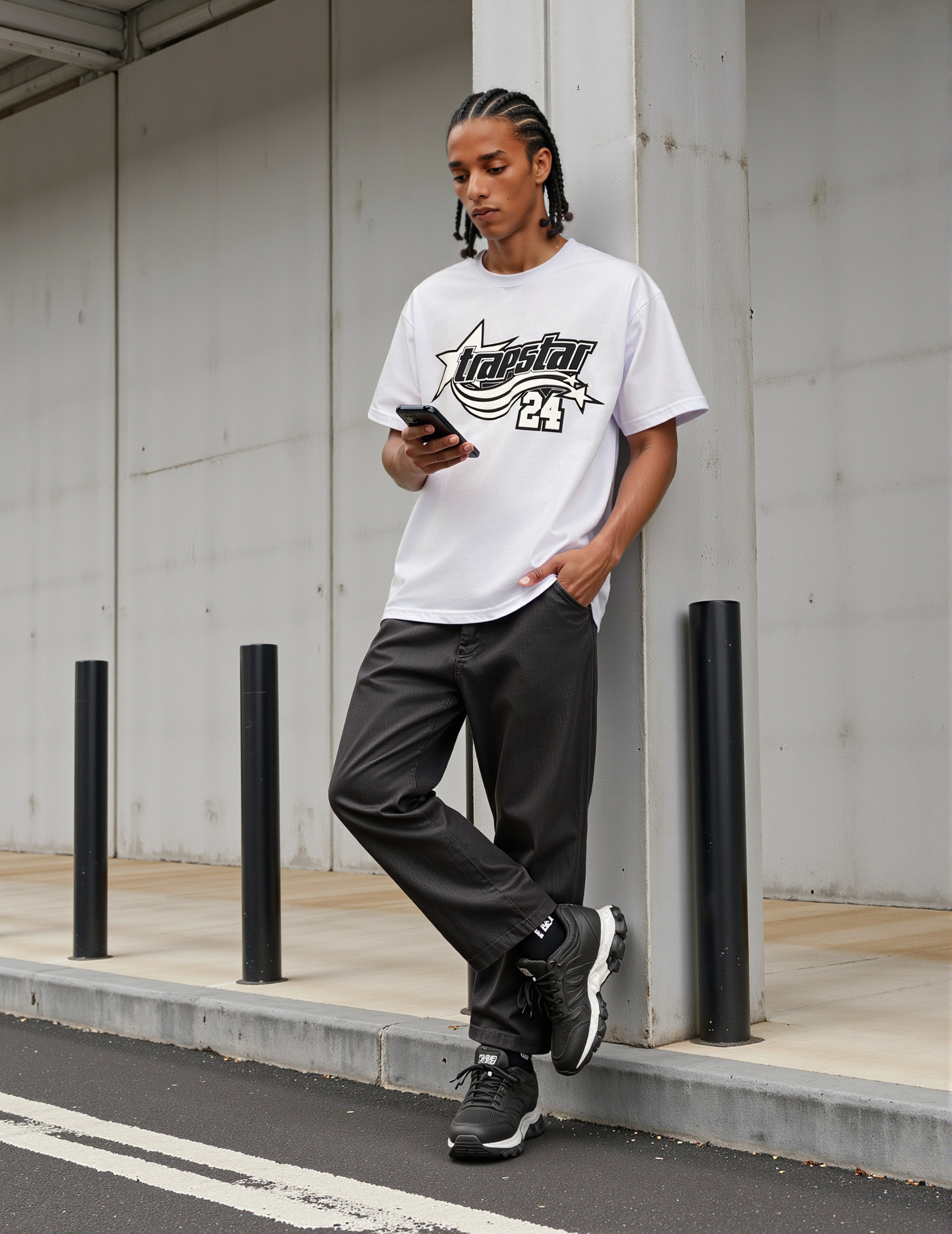 Trapstar Letter printed T-shirt White