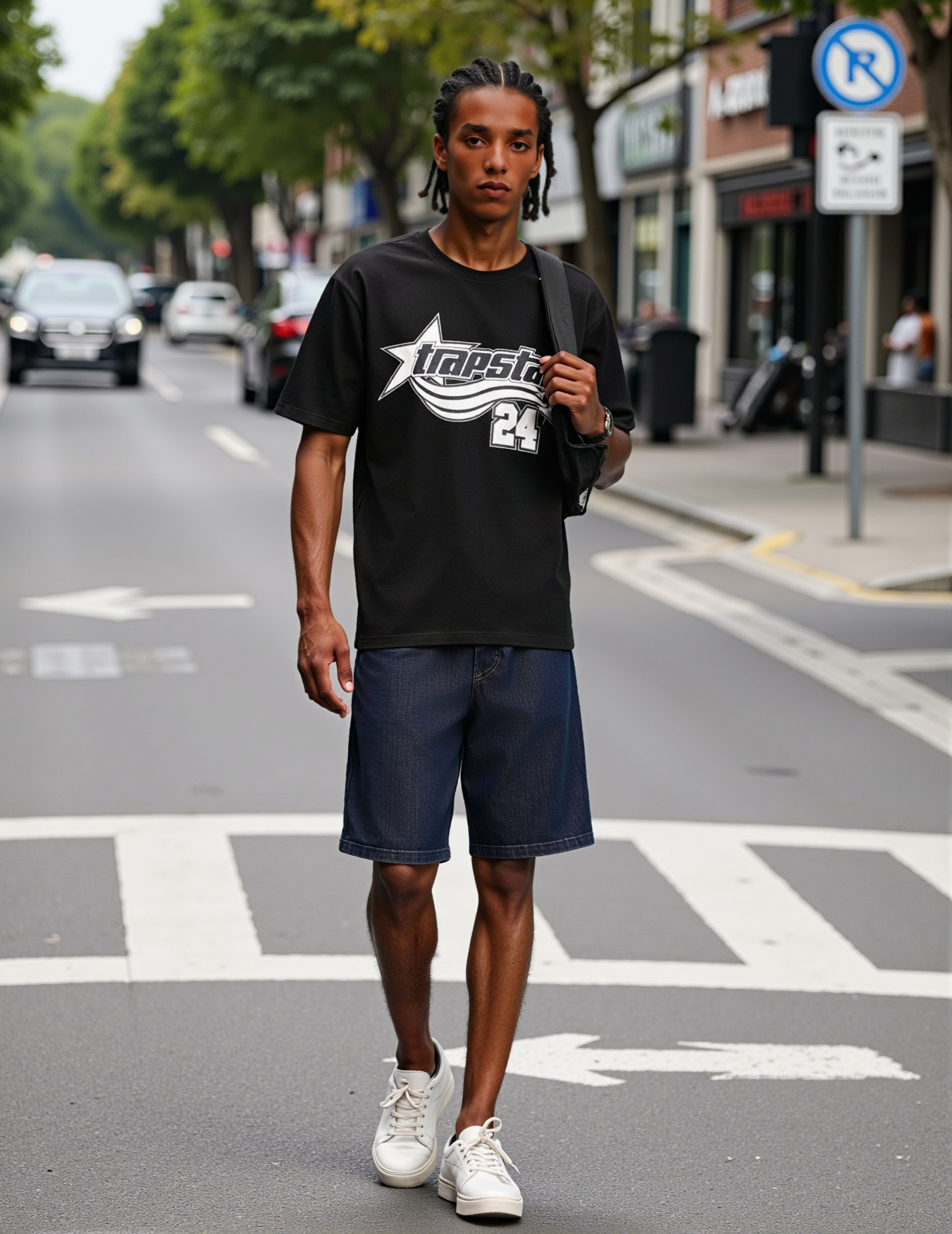 Trapstar Letter printed T-shirt Black