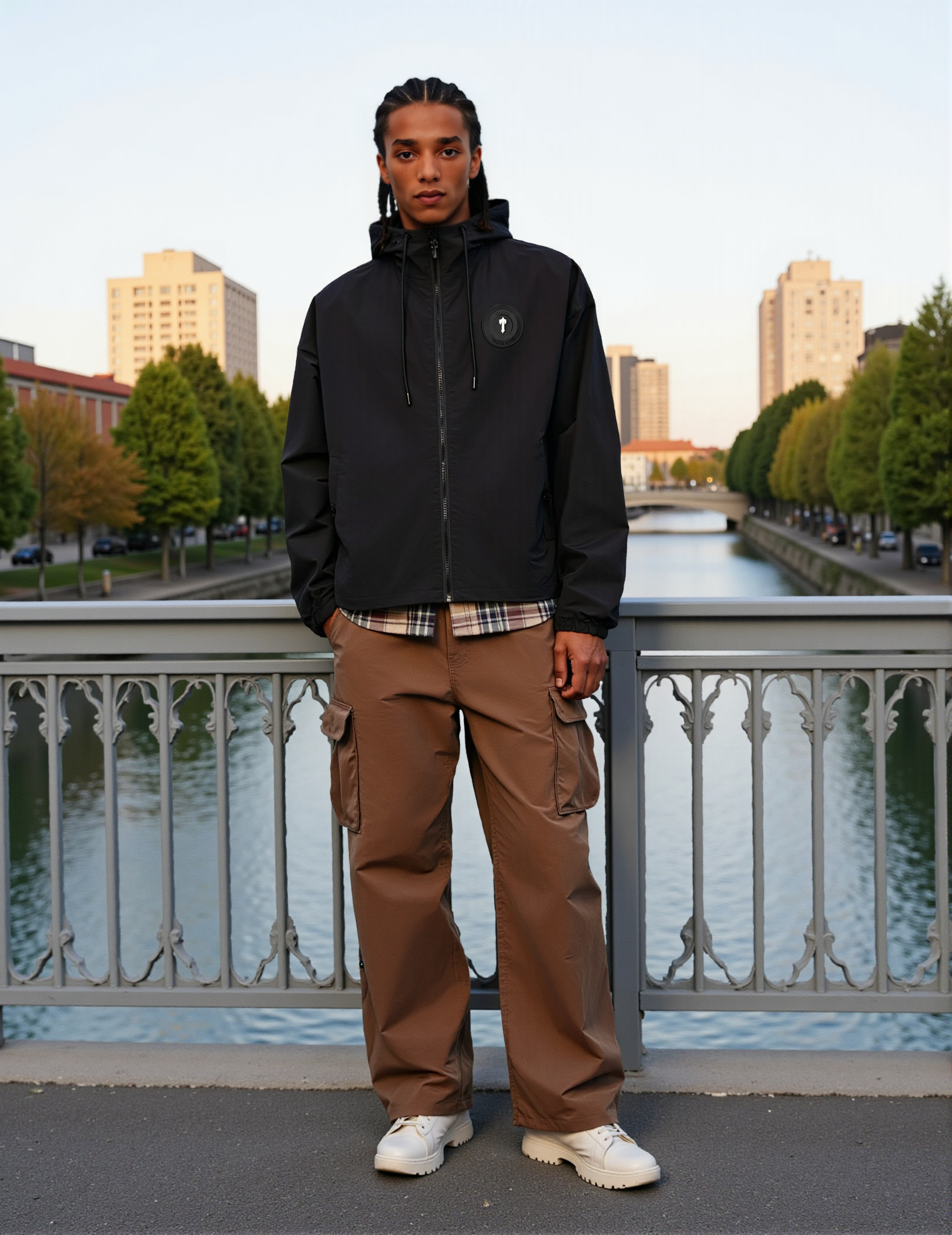 Trapstar Men's Hooded Jacket, Tactical Jacket, Unisex Hooded Jacket