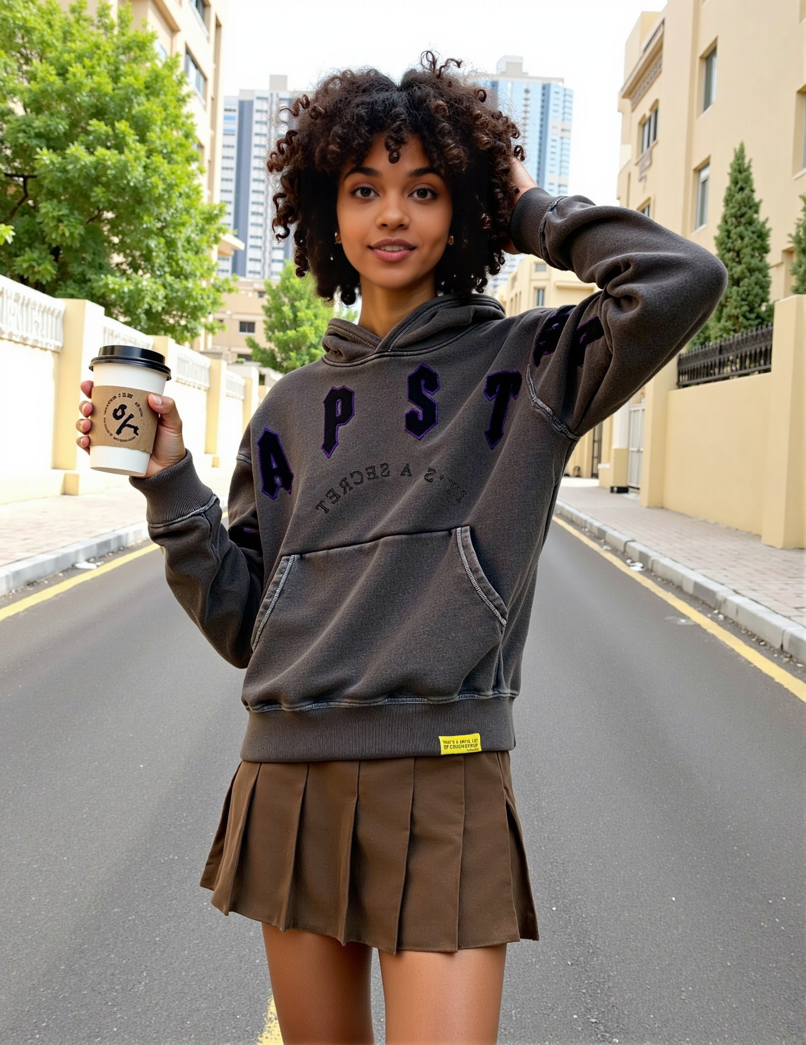 Trapstar Unisex monogram-embroidered sweatshirt hoodie